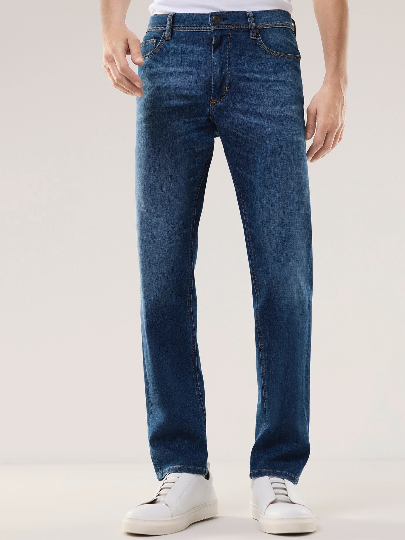 Walbusch Character Jeans, Regular Fit, Bleu, 58 2