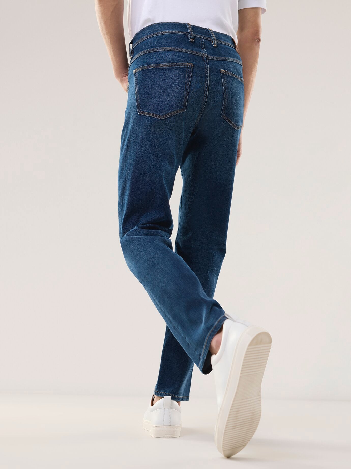 Walbusch Character Jeans, Regular Fit, Bleu, 58 3