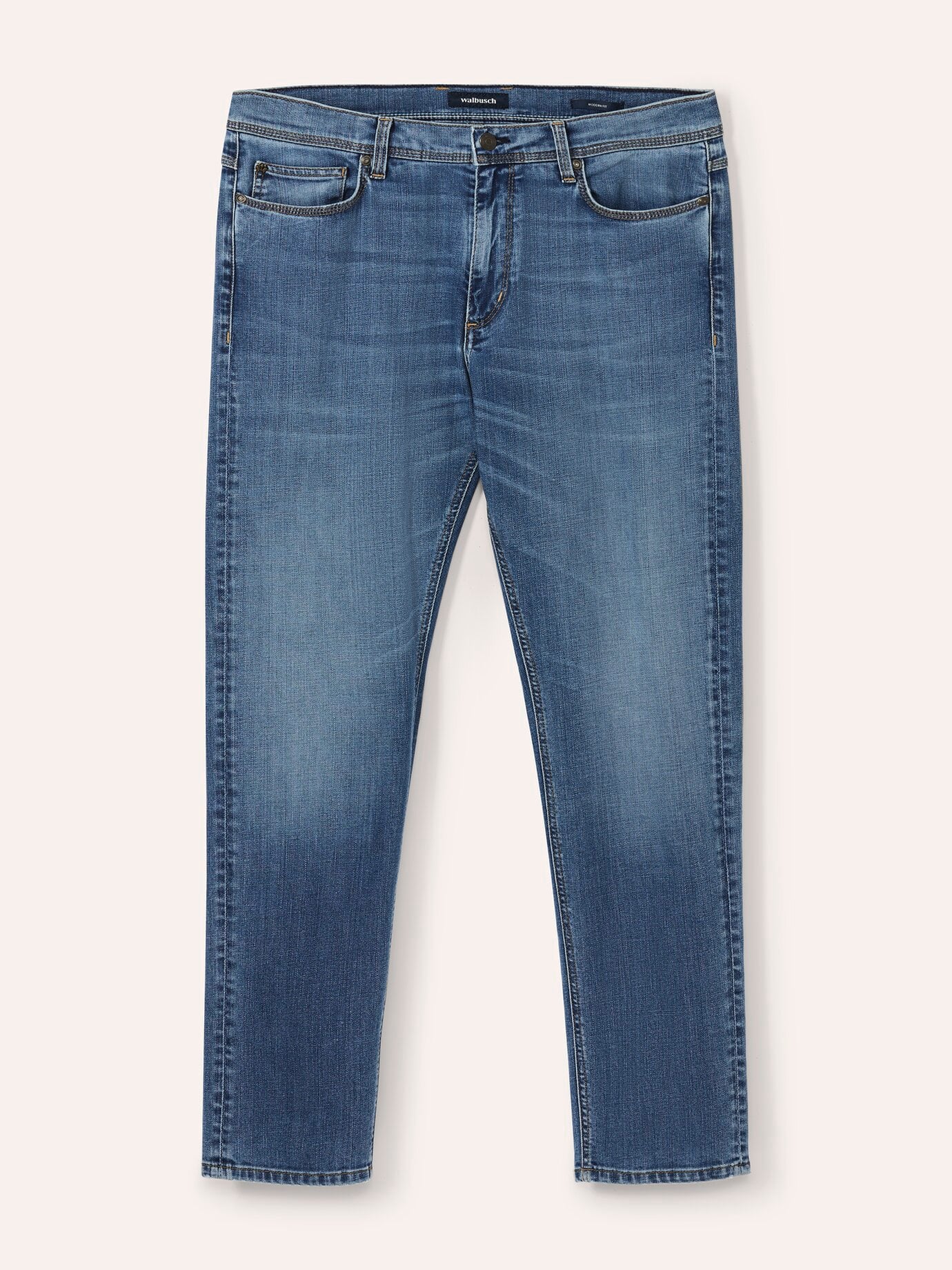Walbusch Charakter-Jeans, Regular Fit#normale Größen#schlanke Größen#untersetzte Größen, Farbe Blau, 32, hoher Baumwollanteil Ganzjahrestauglich Herren