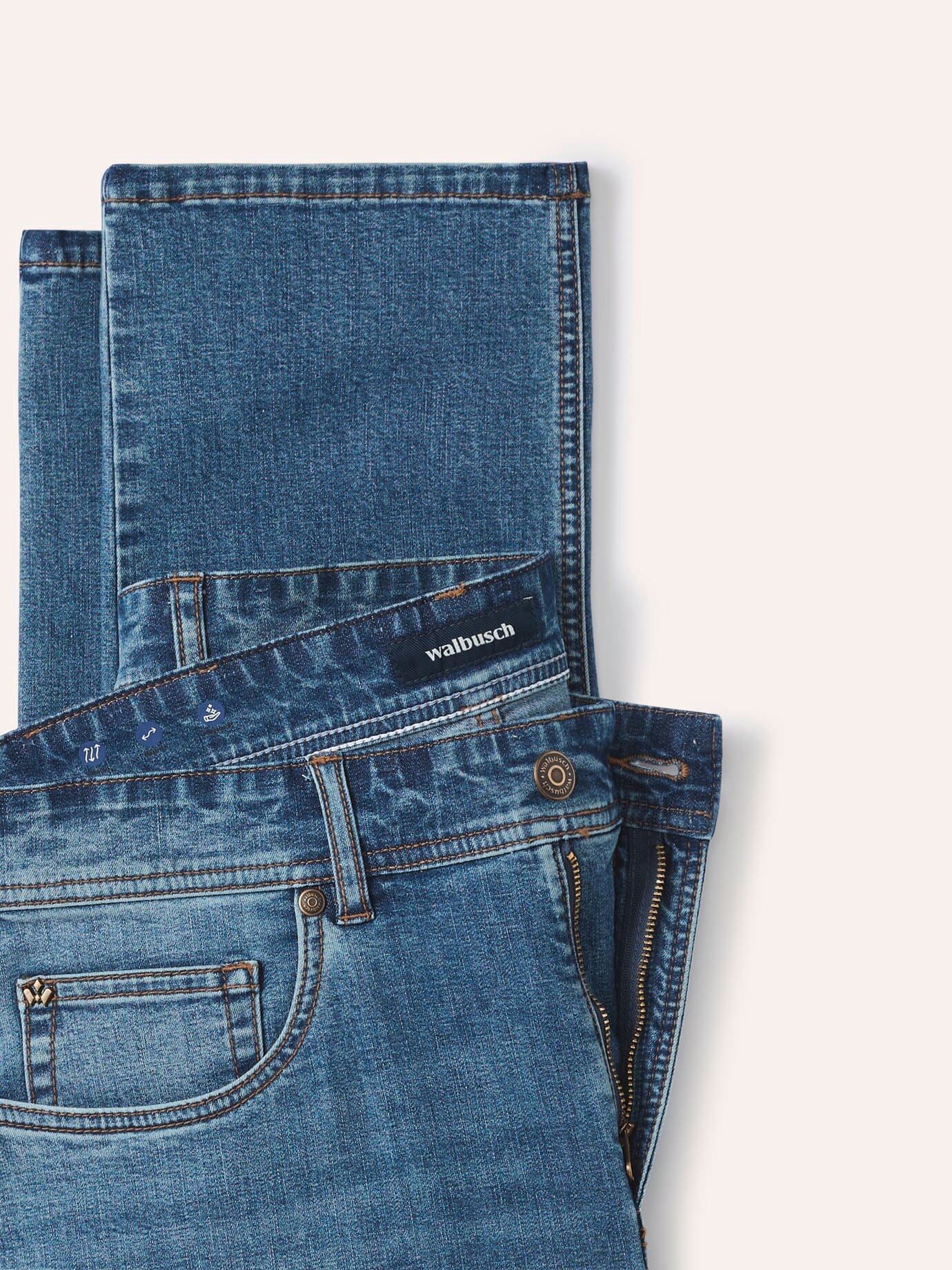 Walbusch Klima Jeans Regular Fit Blue 48 4