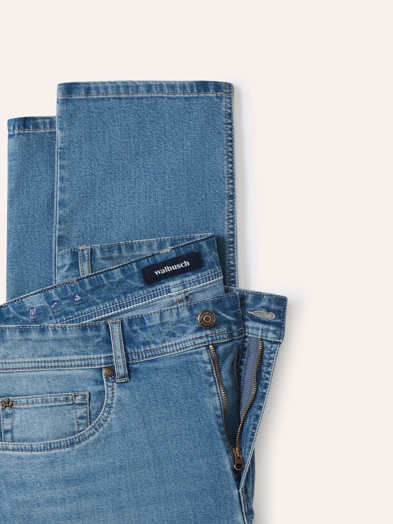 Walbusch Klima Jeans Regular Fit Blue 48 8