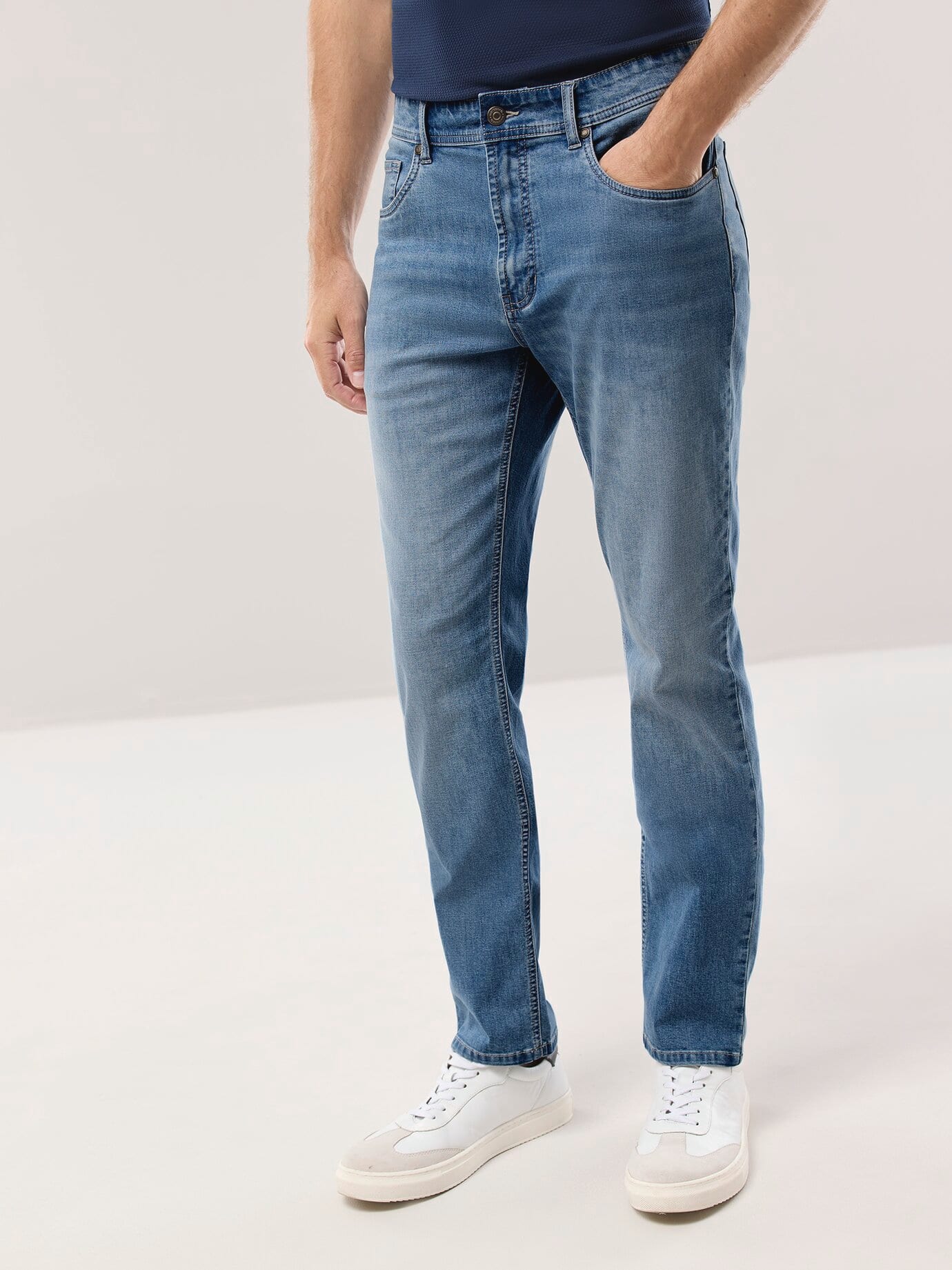Walbusch Klima Jeans Regular Fit Blue 48 6