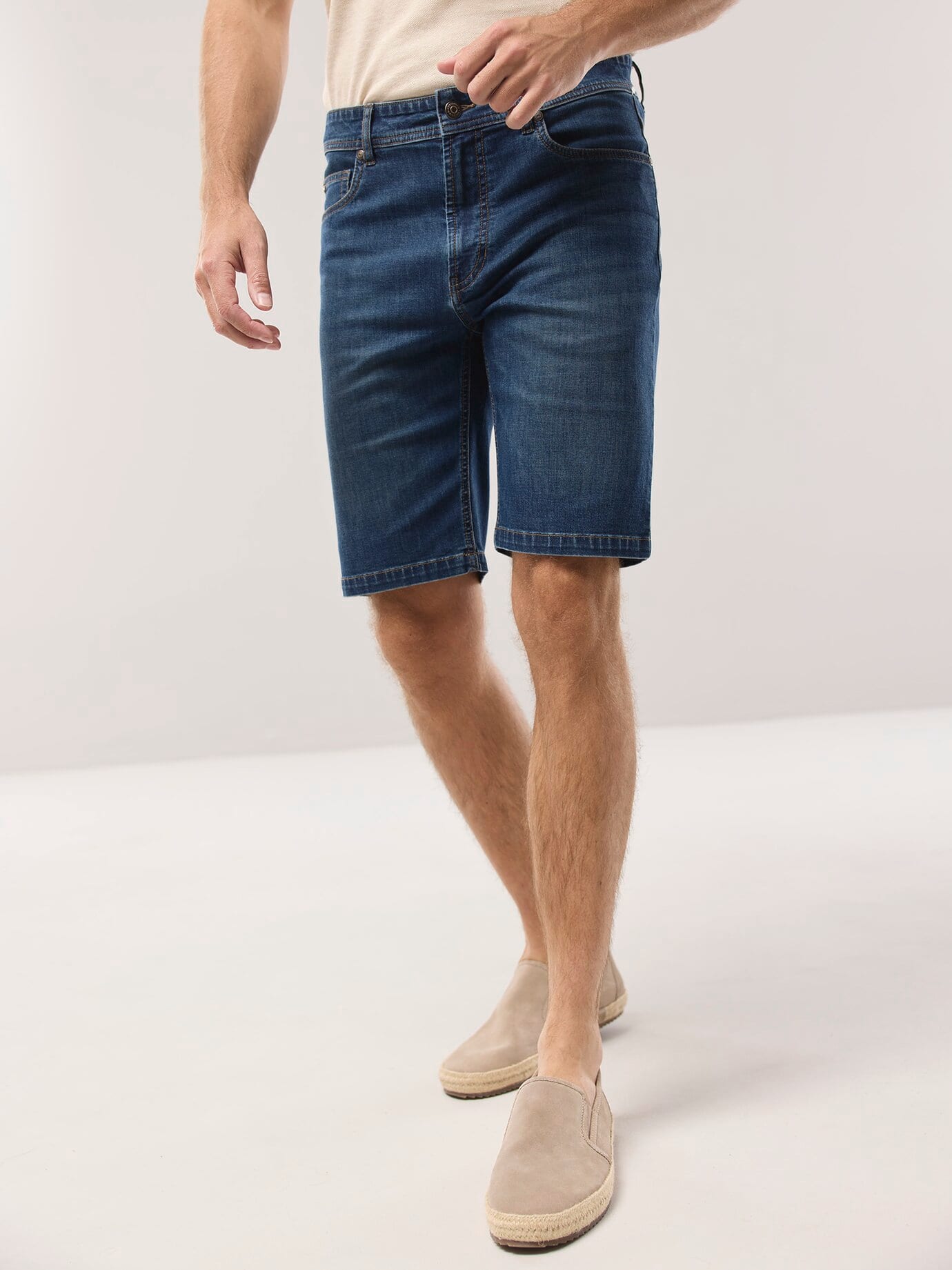 Walbusch Klima Denim Bermuda Shorts Blue 26 10