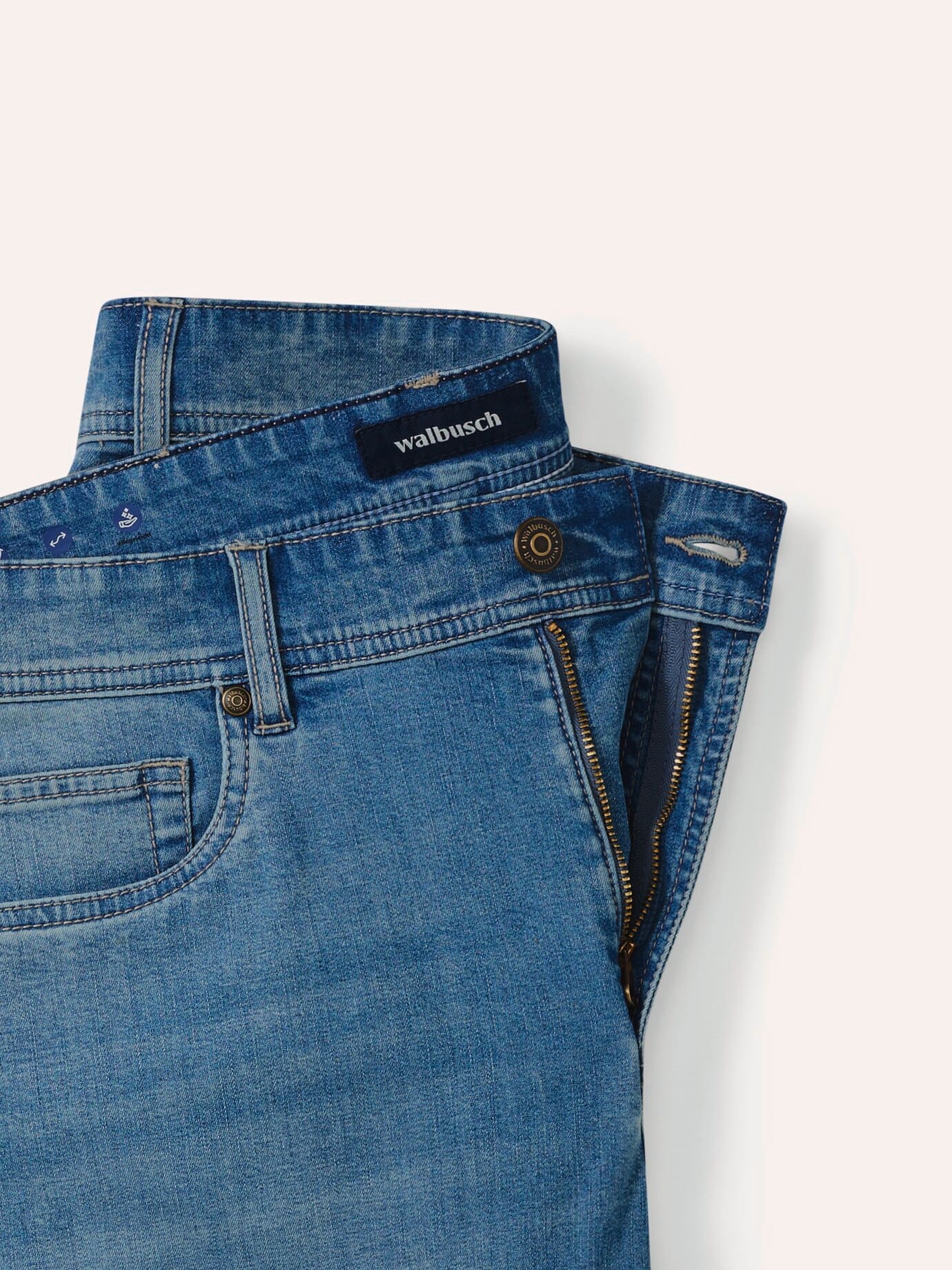 Walbusch Klima Denim Bermuda Shorts Blue 26 4