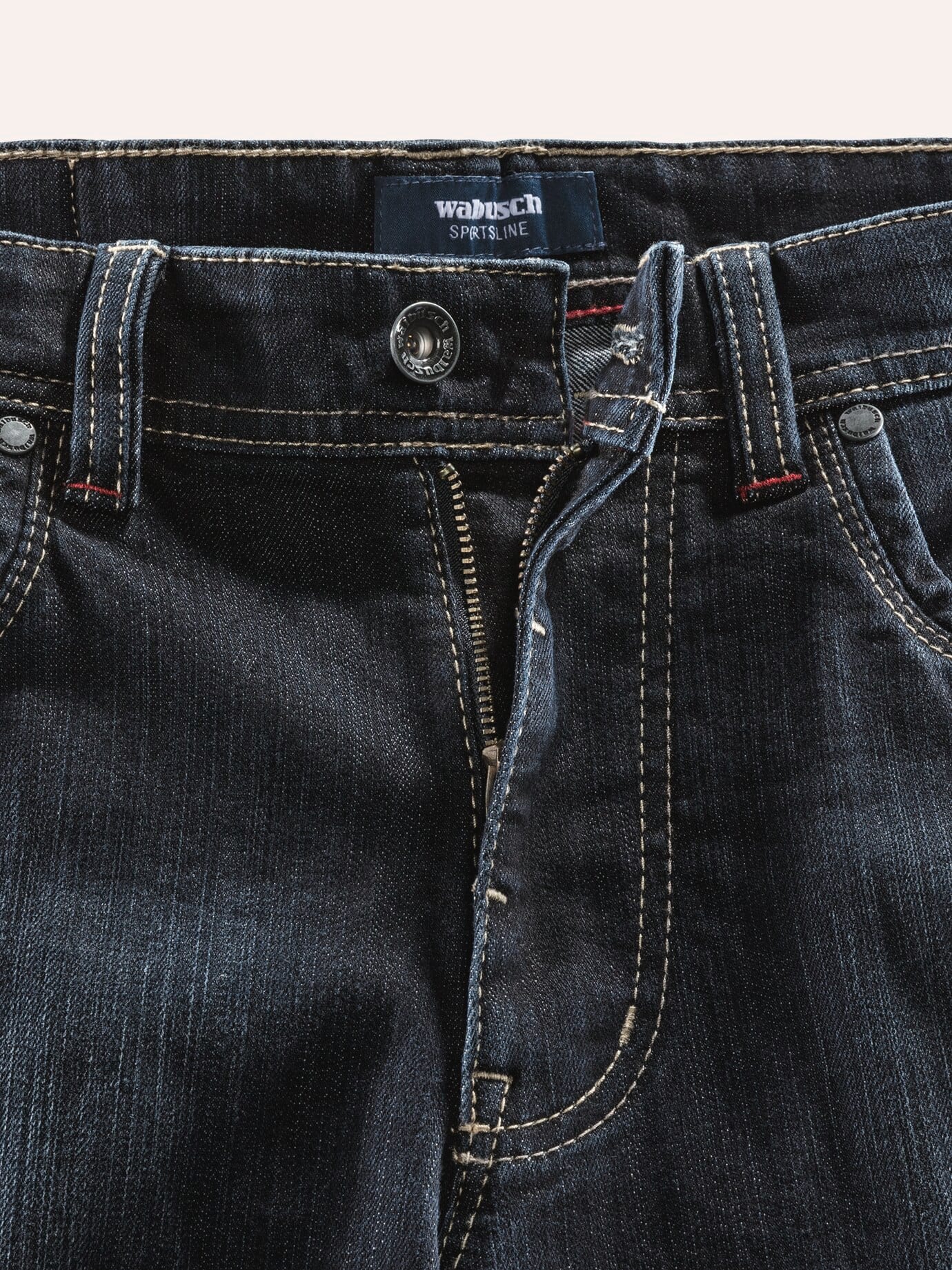 Walbusch T400 Sportjeans Modern Fit, Modern Fit#normale Größen#schlanke Größen#untersetzte Größen, Farbe Blau, 29, ultraelastischer Stoff Comfort-Bund (6 cm dehnbar) Herren 4