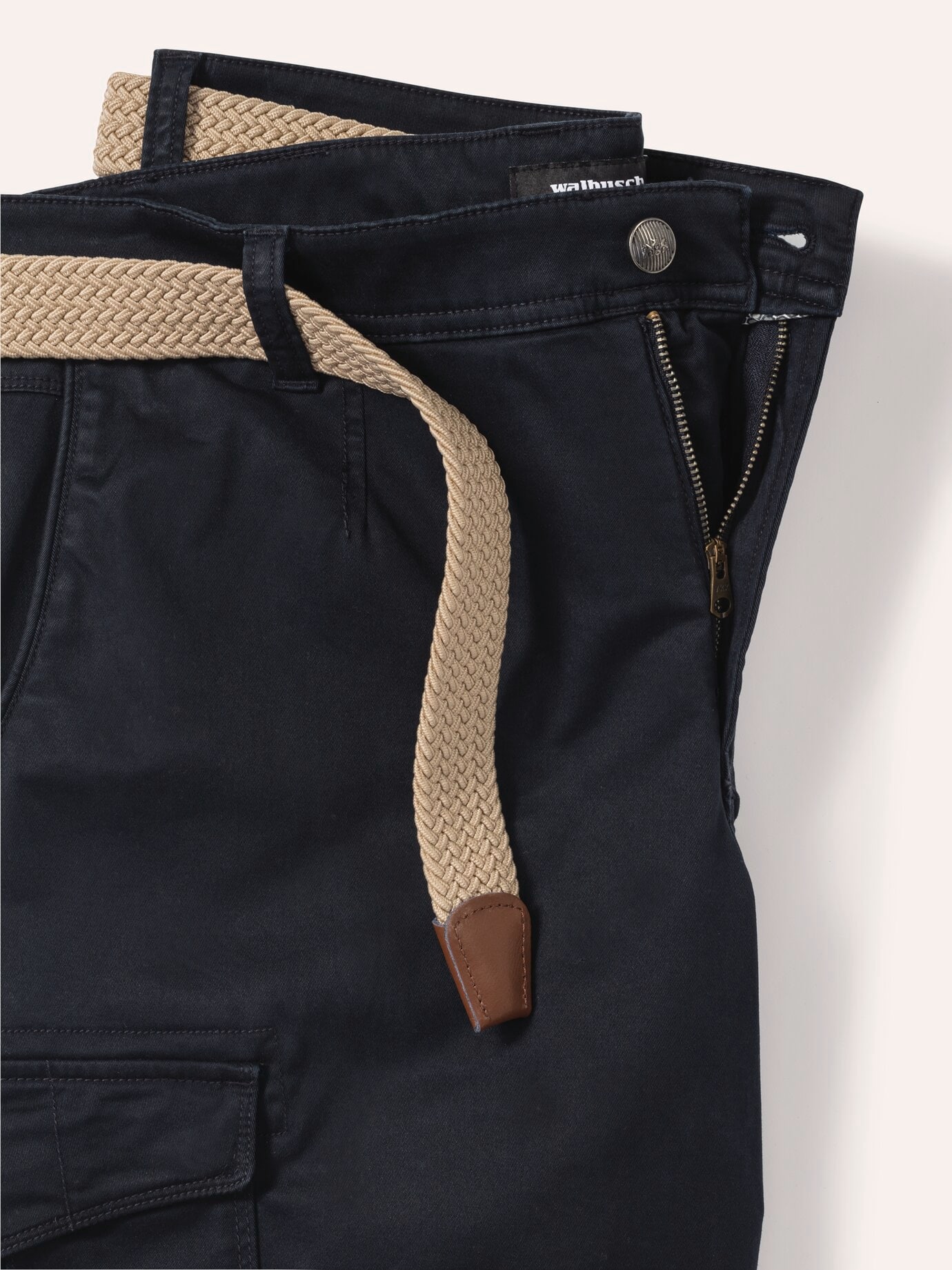 Walbusch Extraglatt Cargo Bermuda Blue 52 8