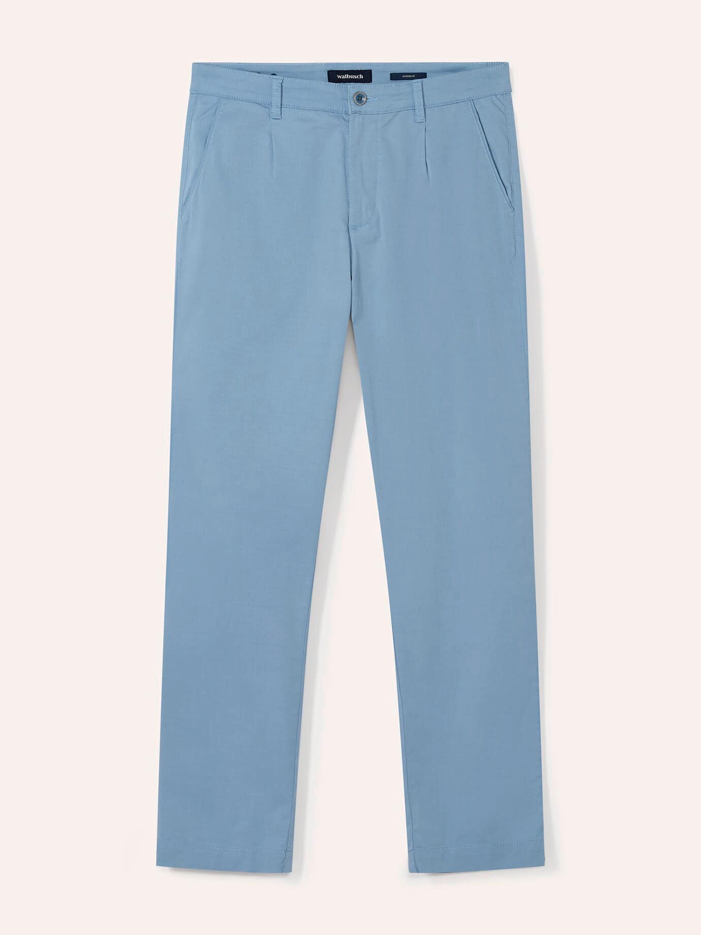 Walbusch Ultraleicht Chino, Modern Fit#normale Größen#schlanke Größen#untersetzte Größen, Farbe Blau, 56, wiegt weniger mit Sicherheitstasche Herren
