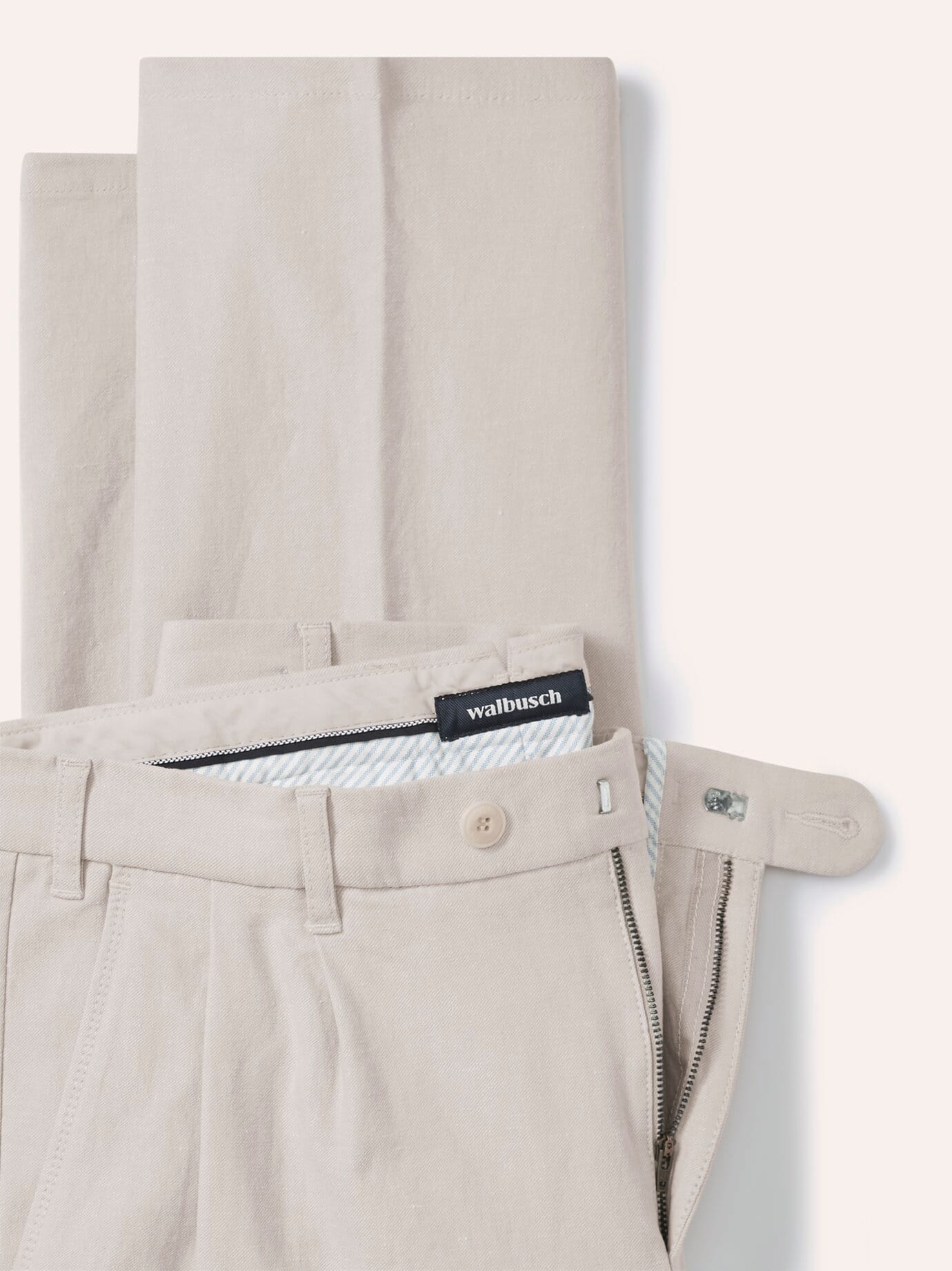 Pantalon Chino en Lin Walbusch Beige 32 4