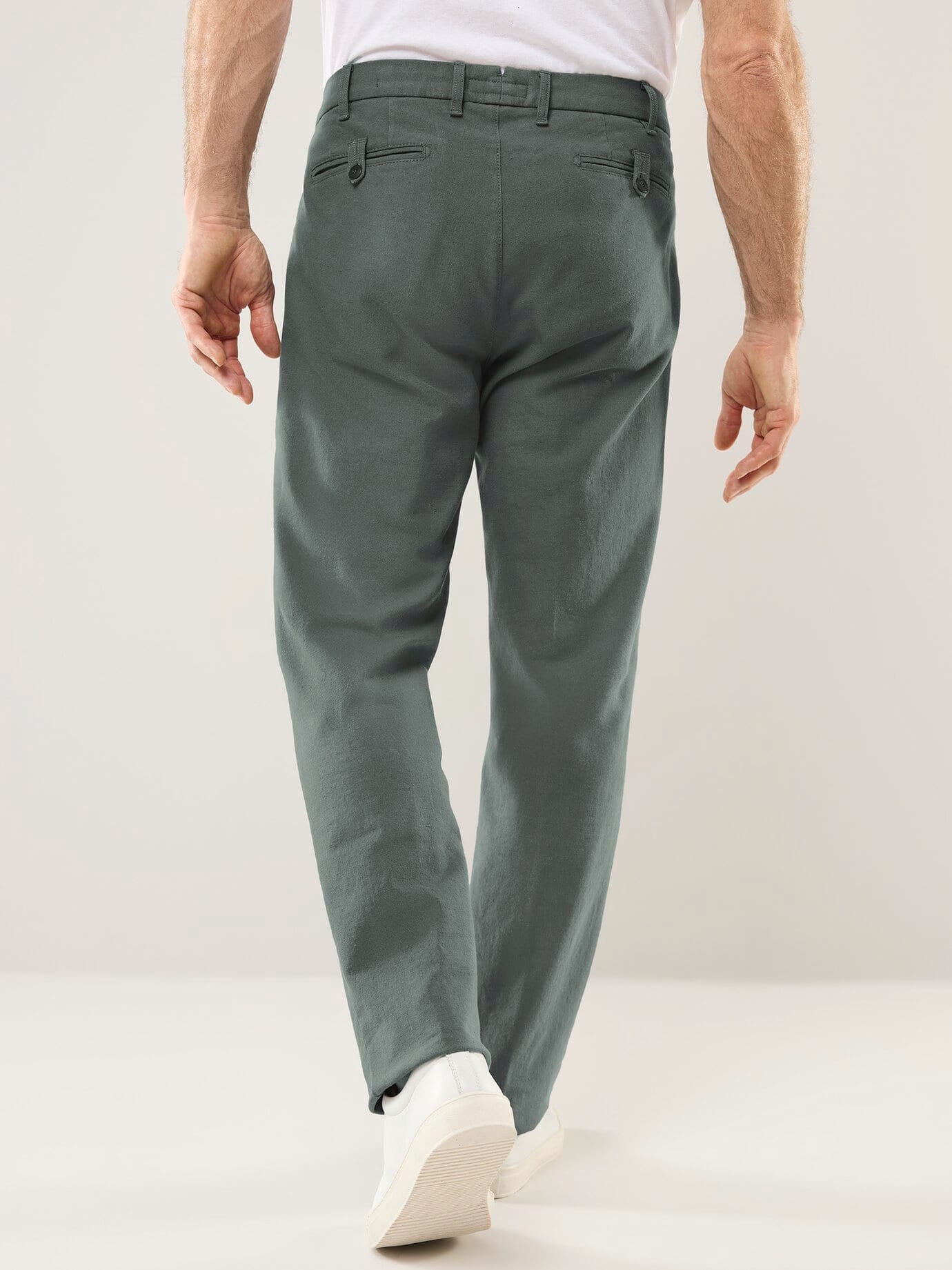 Walbusch Leinen-Chino Grün 29 3