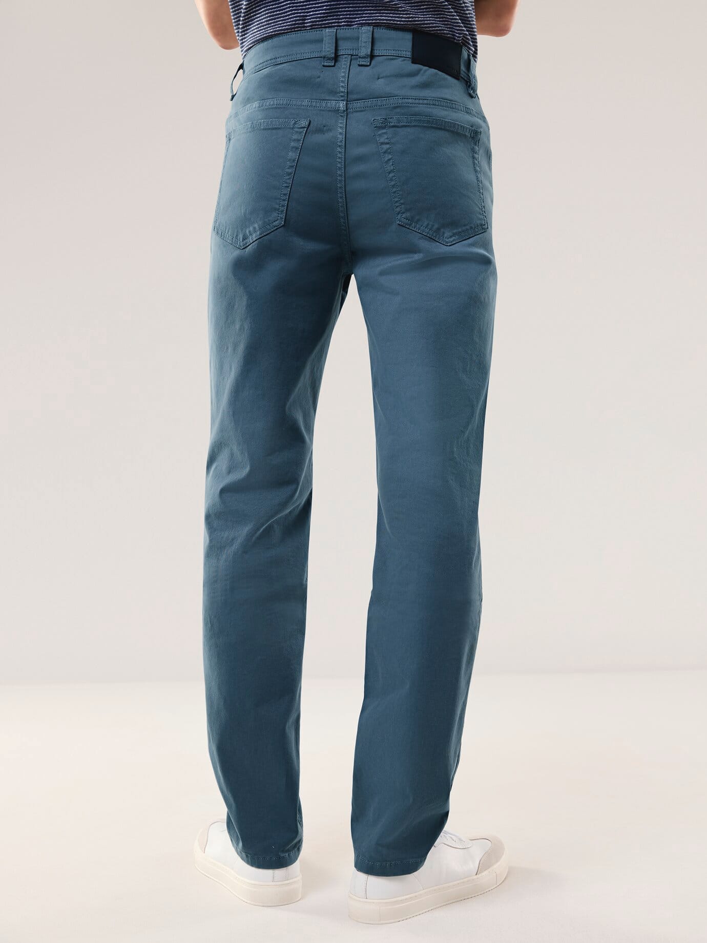 Walbusch Cotton Five-Pocket Trousers Blue 56 3
