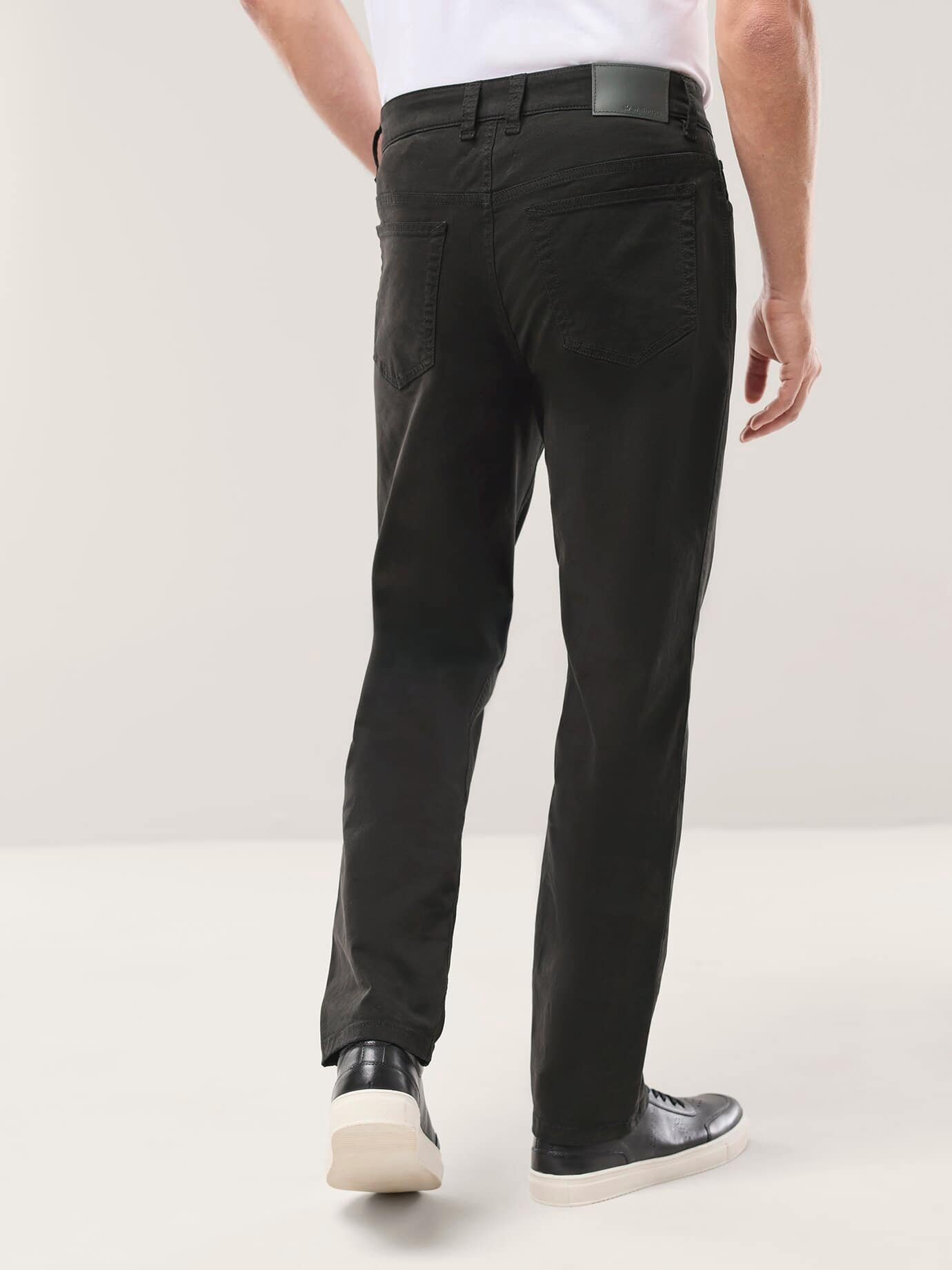 Walbusch Cotton Five-Pocket Regular Fit Black 102 3