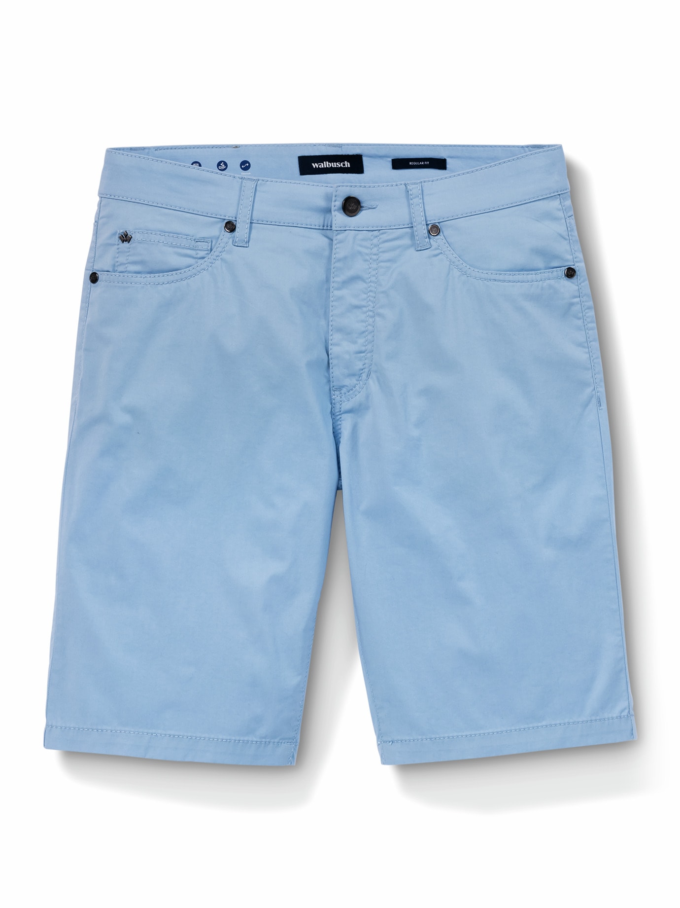 Ultraleicht Five Pocket Bermudas Hellblau