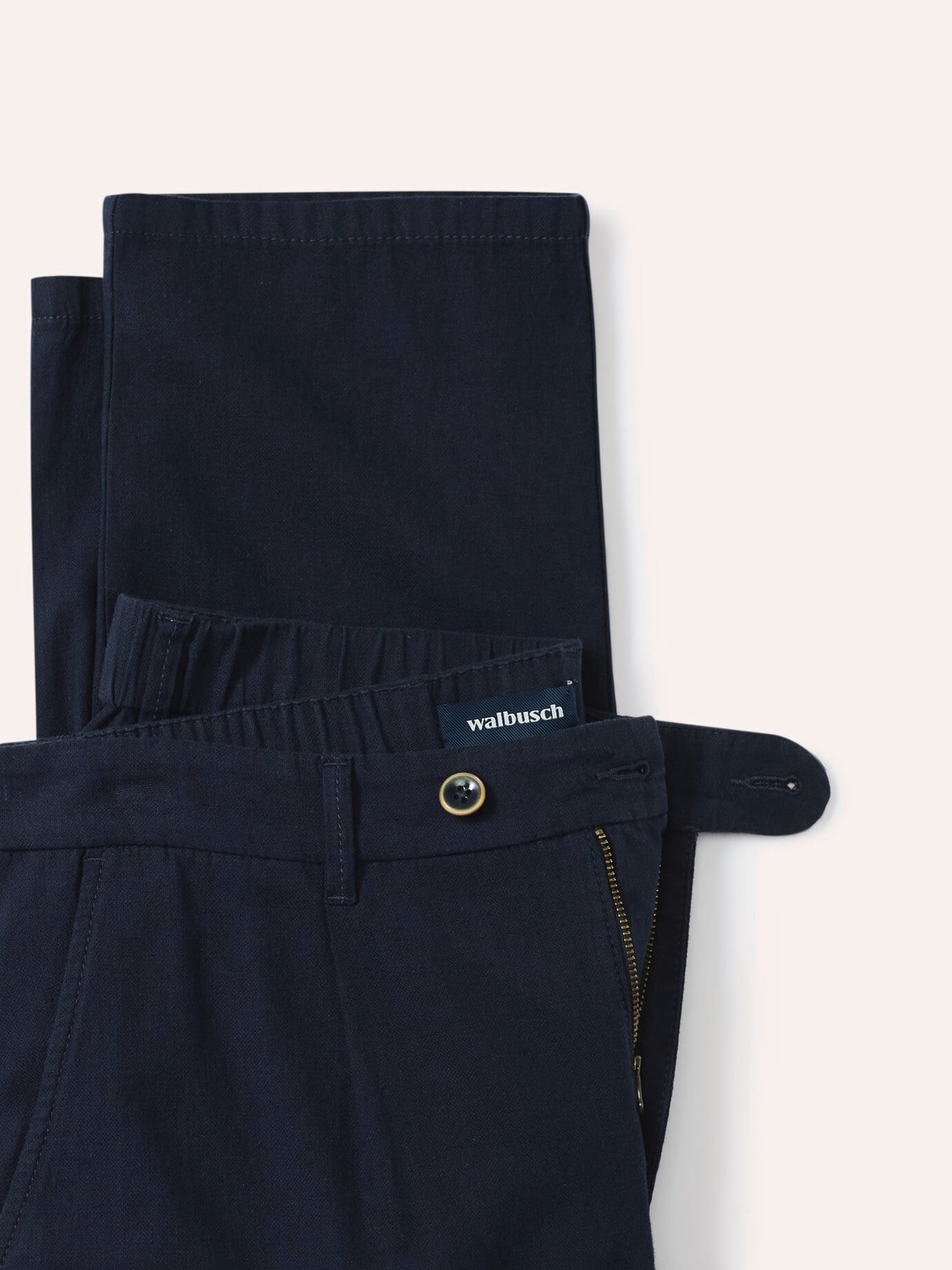 Walbusch Wohlfühl Leinen-Hose Modern Fit Blue 24 8