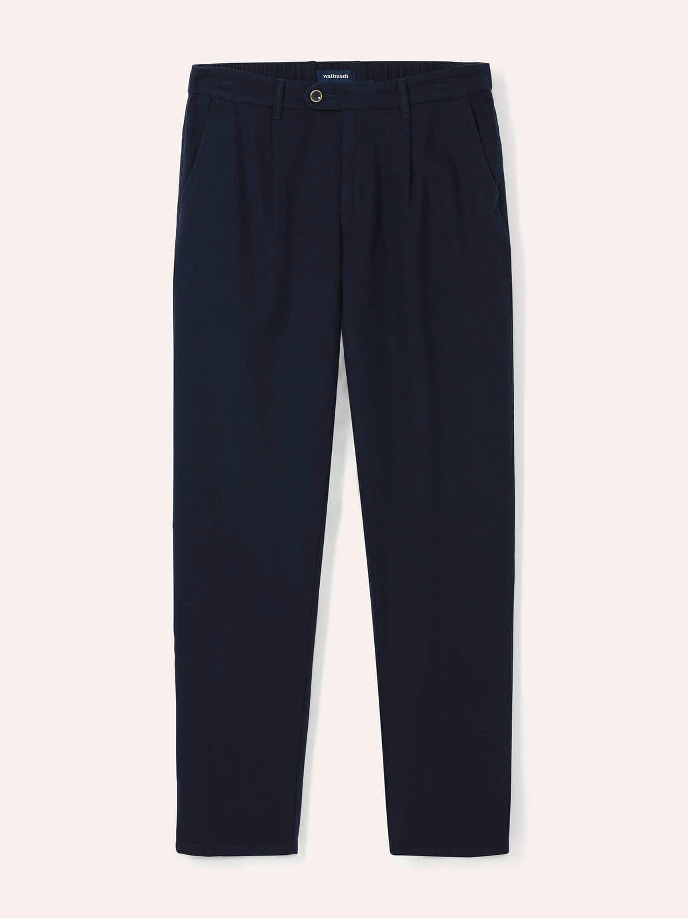 Walbusch Wohlfühl Leinen-Hose Modern Fit Blue 24 5