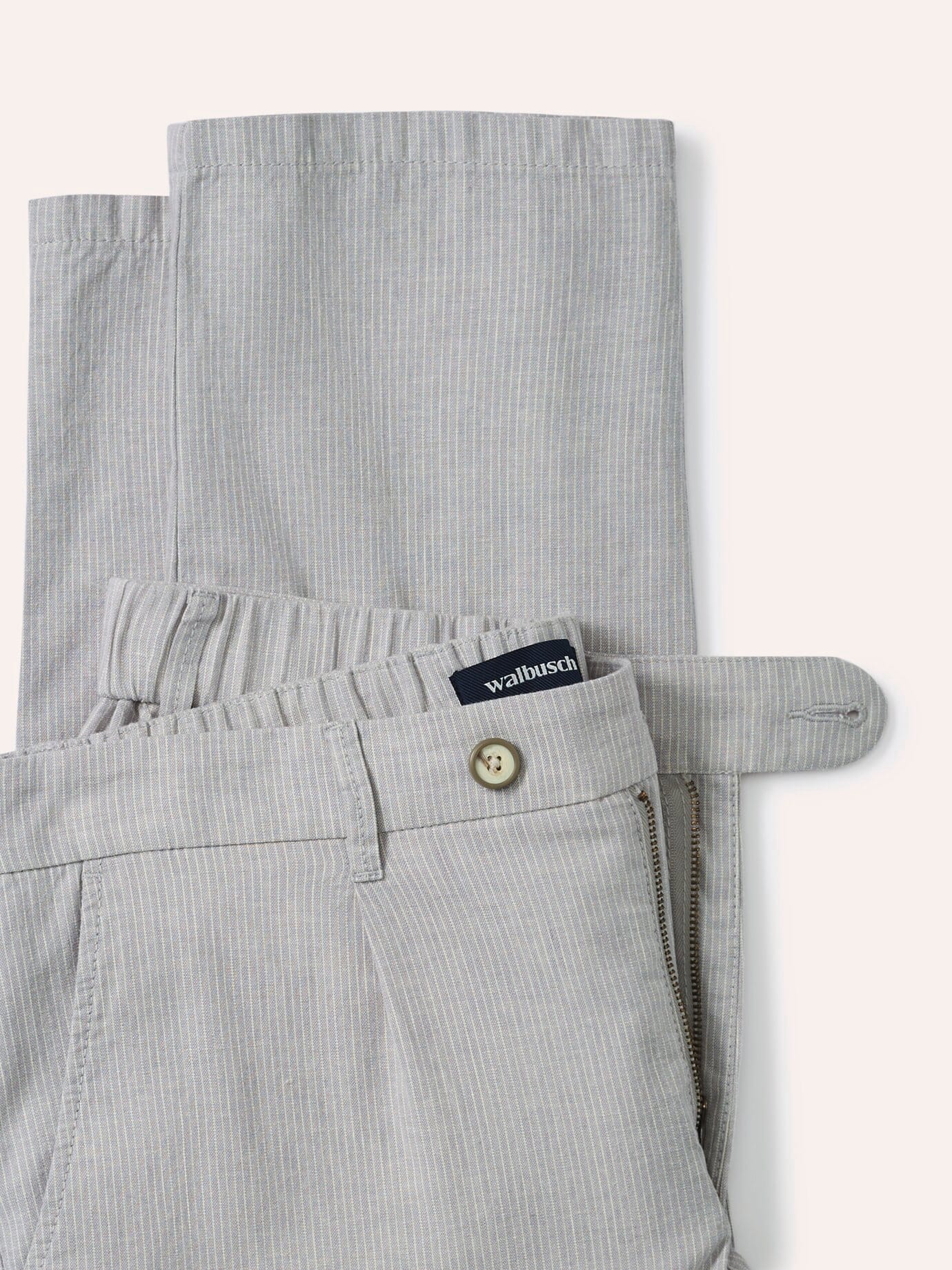Walbusch Wohlfühl Leinen-Hose, Modern Fit, Grau, 24 8