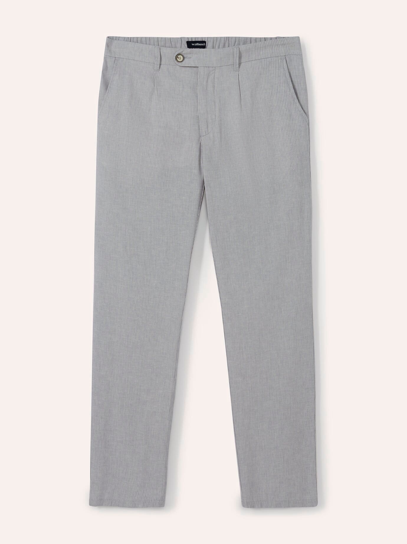 Wohlfühl Leinen-Hose, Modern Fit#normale Größen#untersetzte Größen, Farbe Grau, 27, weiche Leinenmischung Comfort-Bund (8 cm dehnbar) Herren