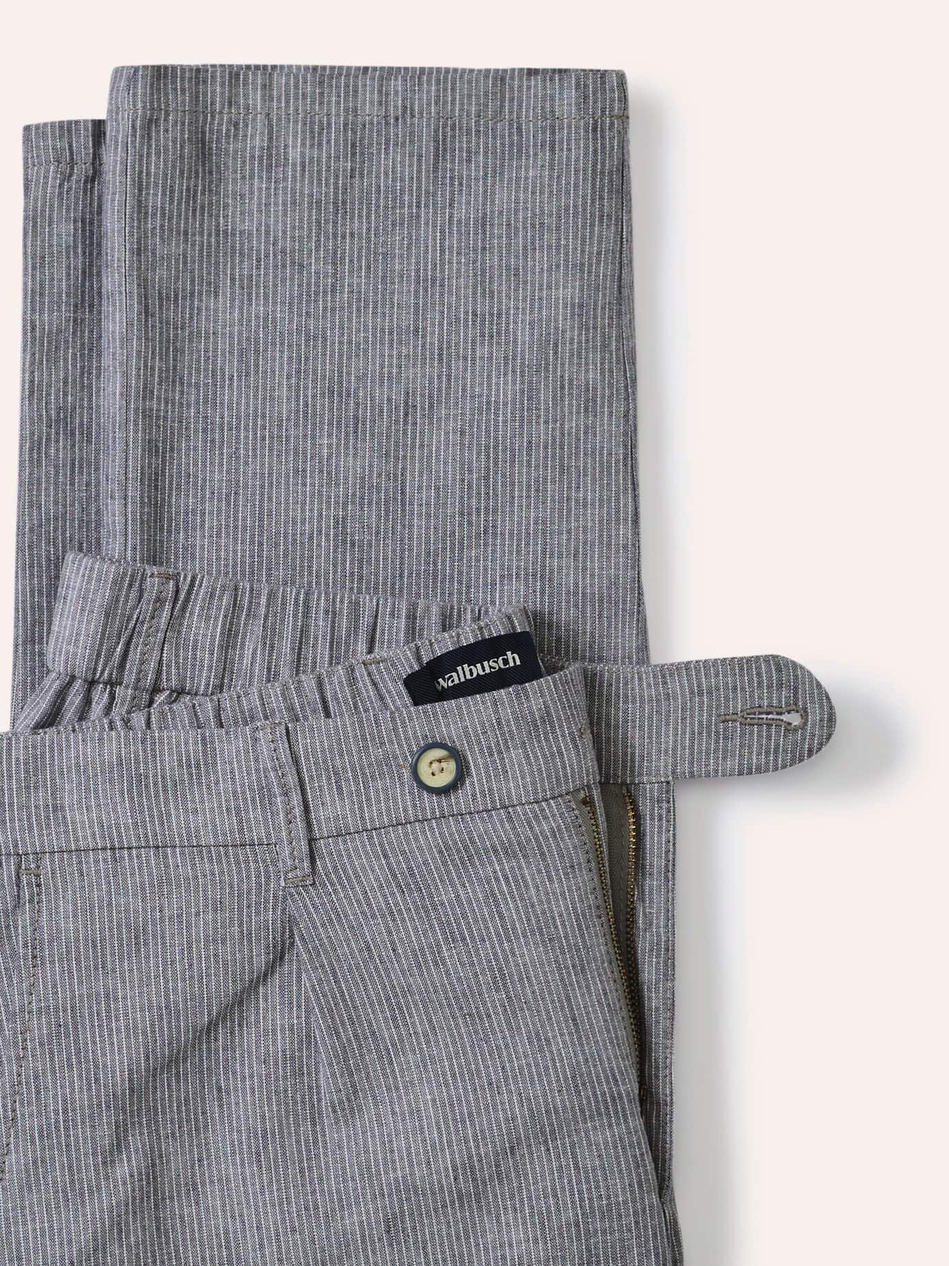 Walbusch Wohlfühl Leinen-Hose Modern Fit Blue 24 4