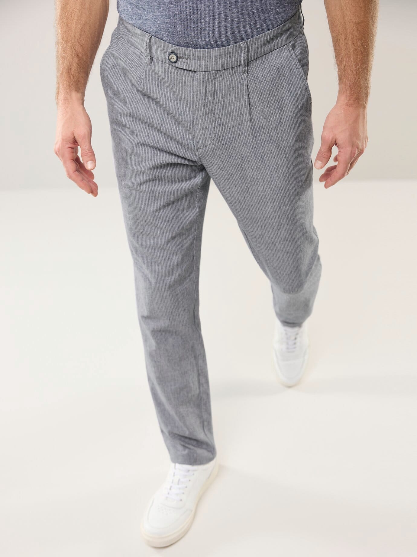 Walbusch Wohlfühl Leinen-Hose Modern Fit Blue 24 2