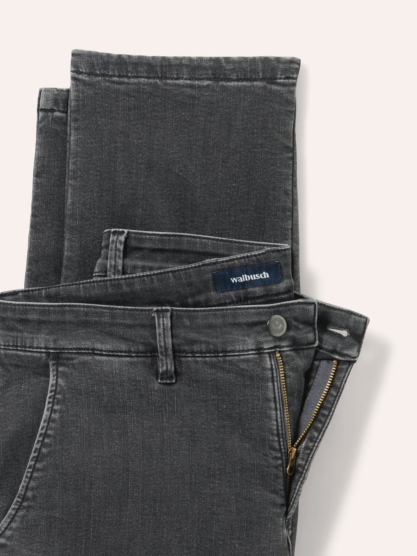 Walbusch Thermojeans Chino 2.0, Regular Fit#normale Größen#schlanke Größen#untersetzte Größen, Farbe Grau, 60, warmes Baumwollfutter elastisch und bequem Herren 4