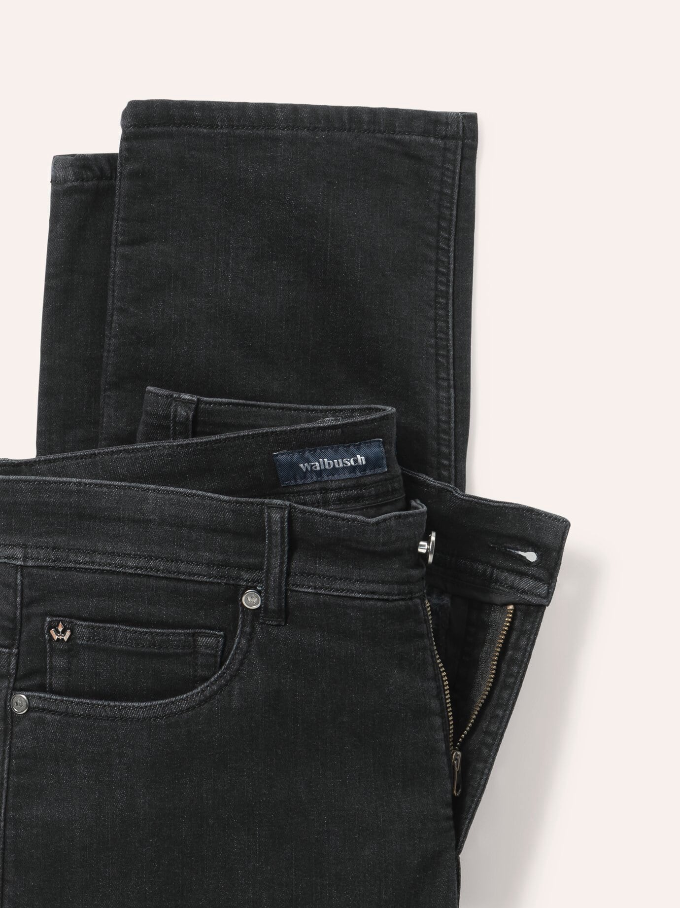 Walbusch Thermojeans Five Pocket 2.0, Regular Fit#normale Größen#schlanke Größen#untersetzte Größen, Farbe Schwarz, 52, warmes Baumwollfutter elastisch und bequem Herren 4