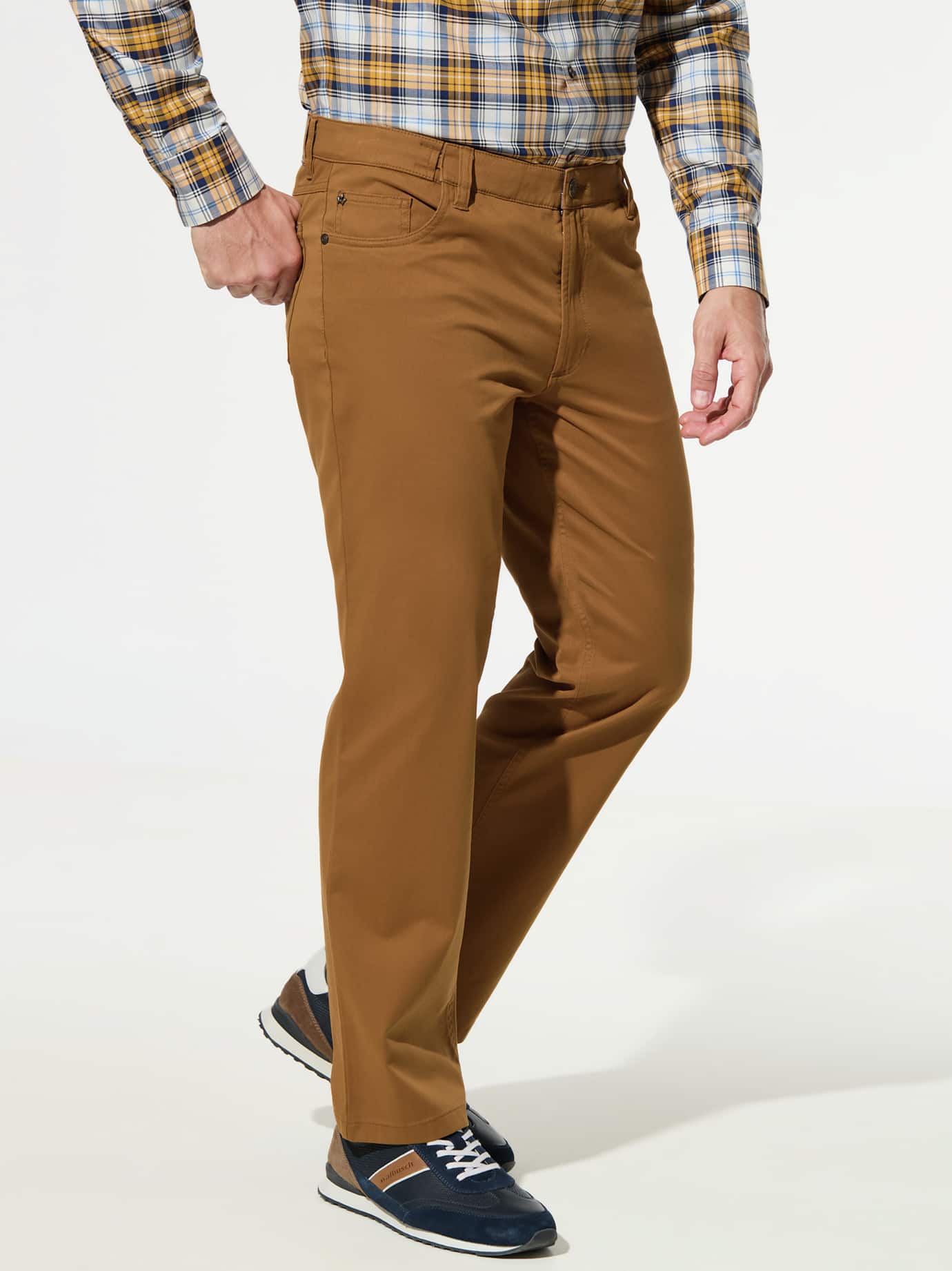 Walbusch Five-Pocket Trousers Yellow 48 6