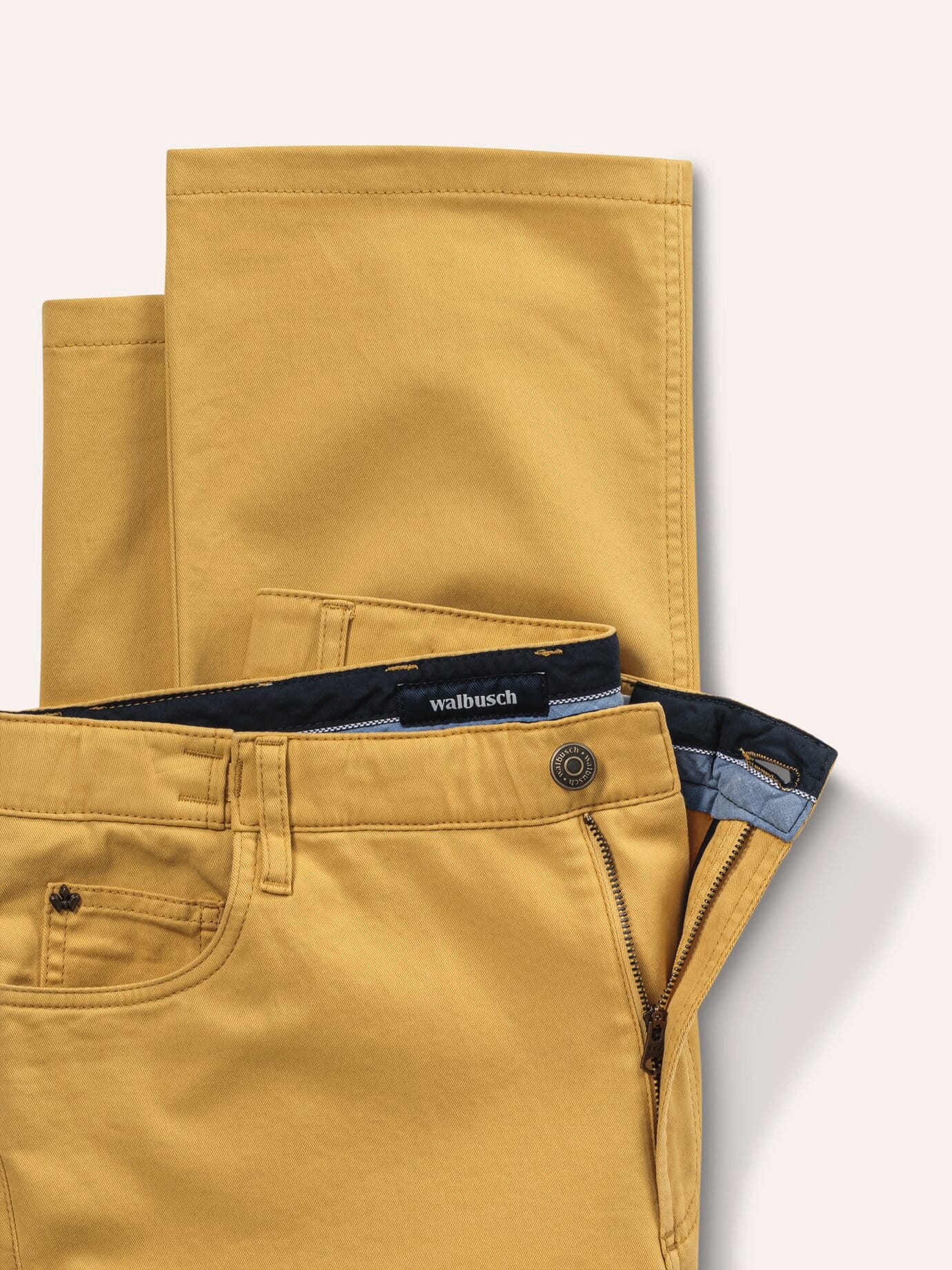Walbusch Five-Pocket Trousers Yellow 48 4