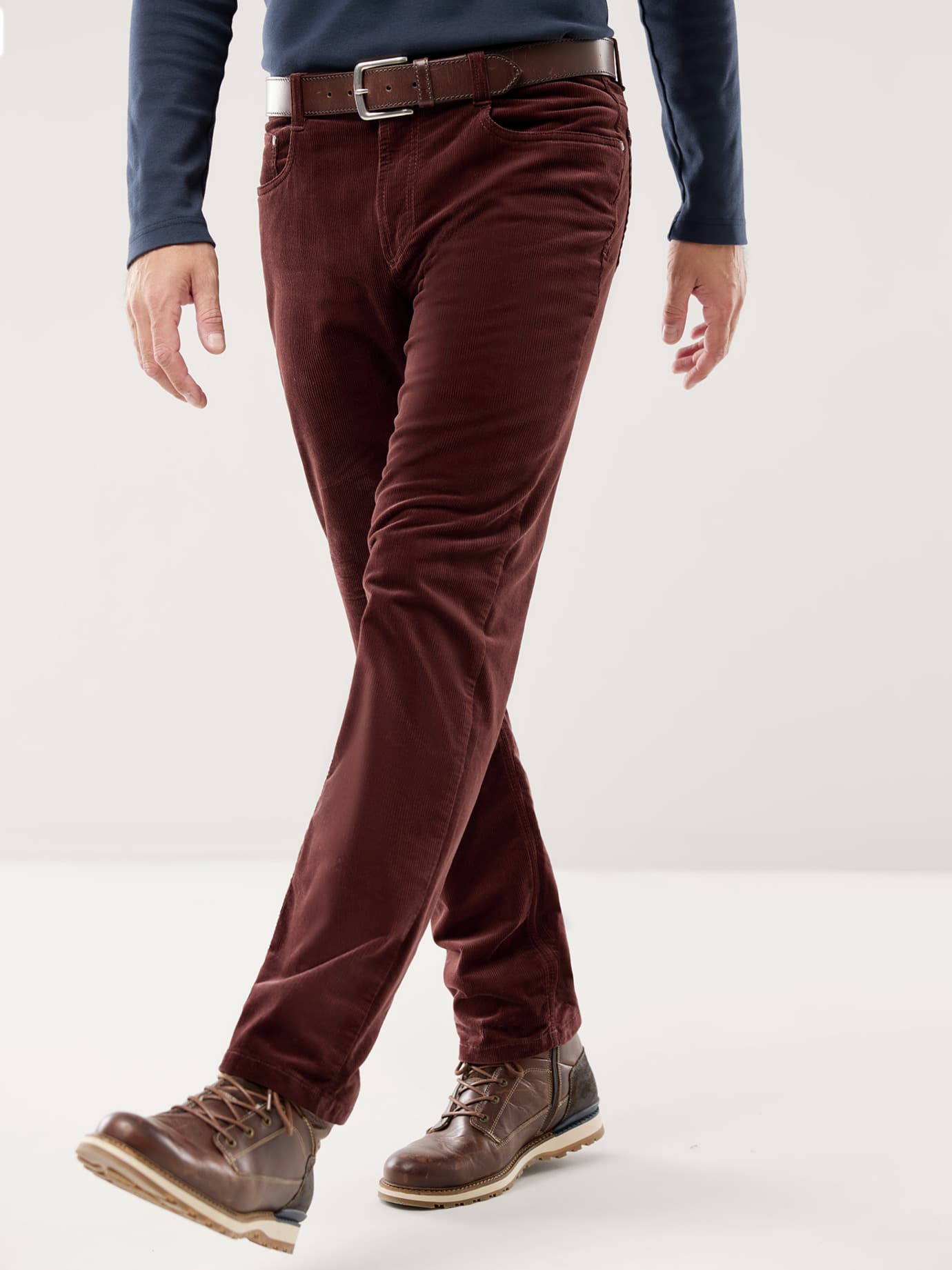 Walbusch Premium-Cord Five-Pocket Red 30 2