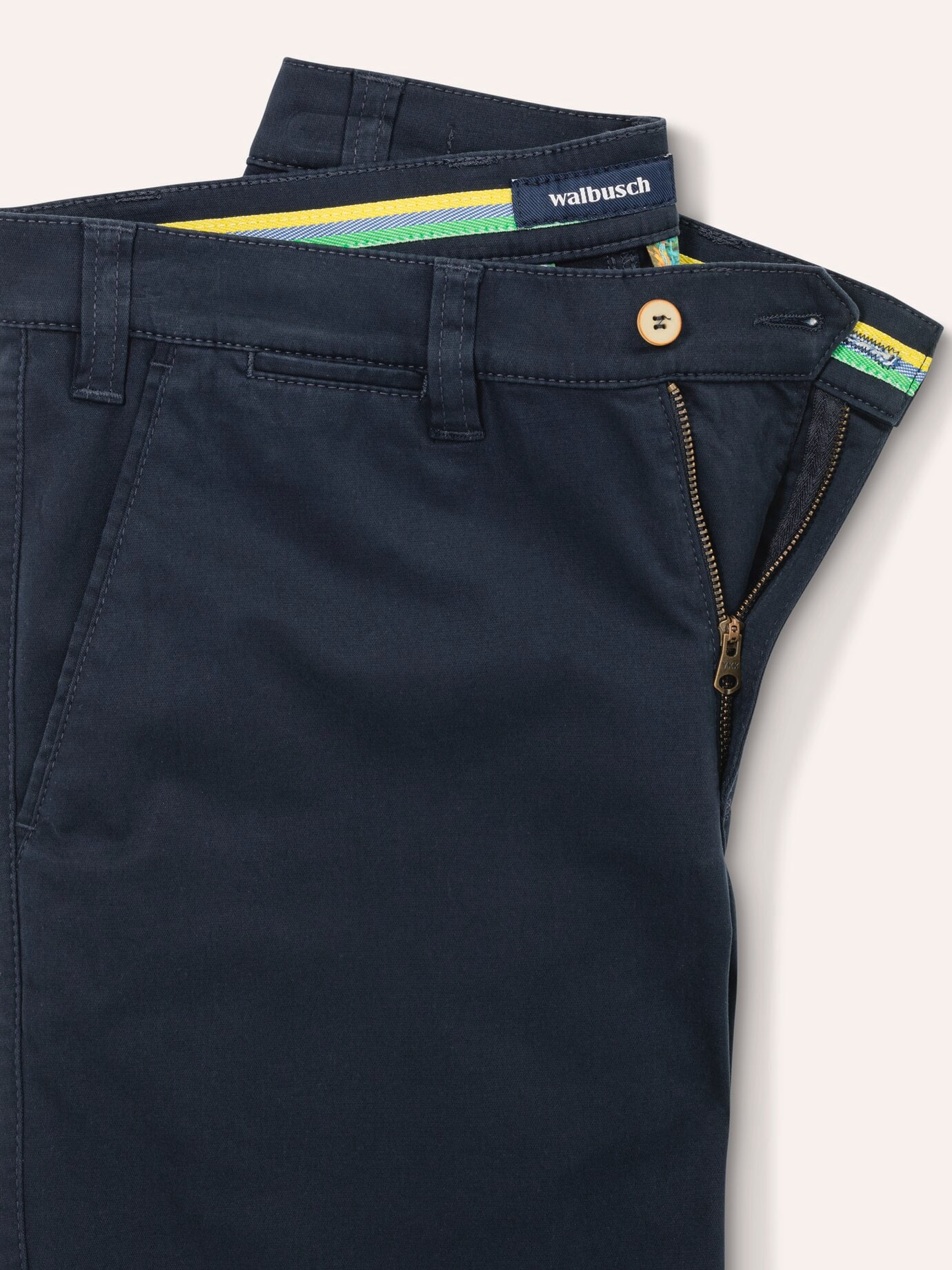 Walbusch Urlaubs Regular Fit Blaue Shorts Größe 52 4