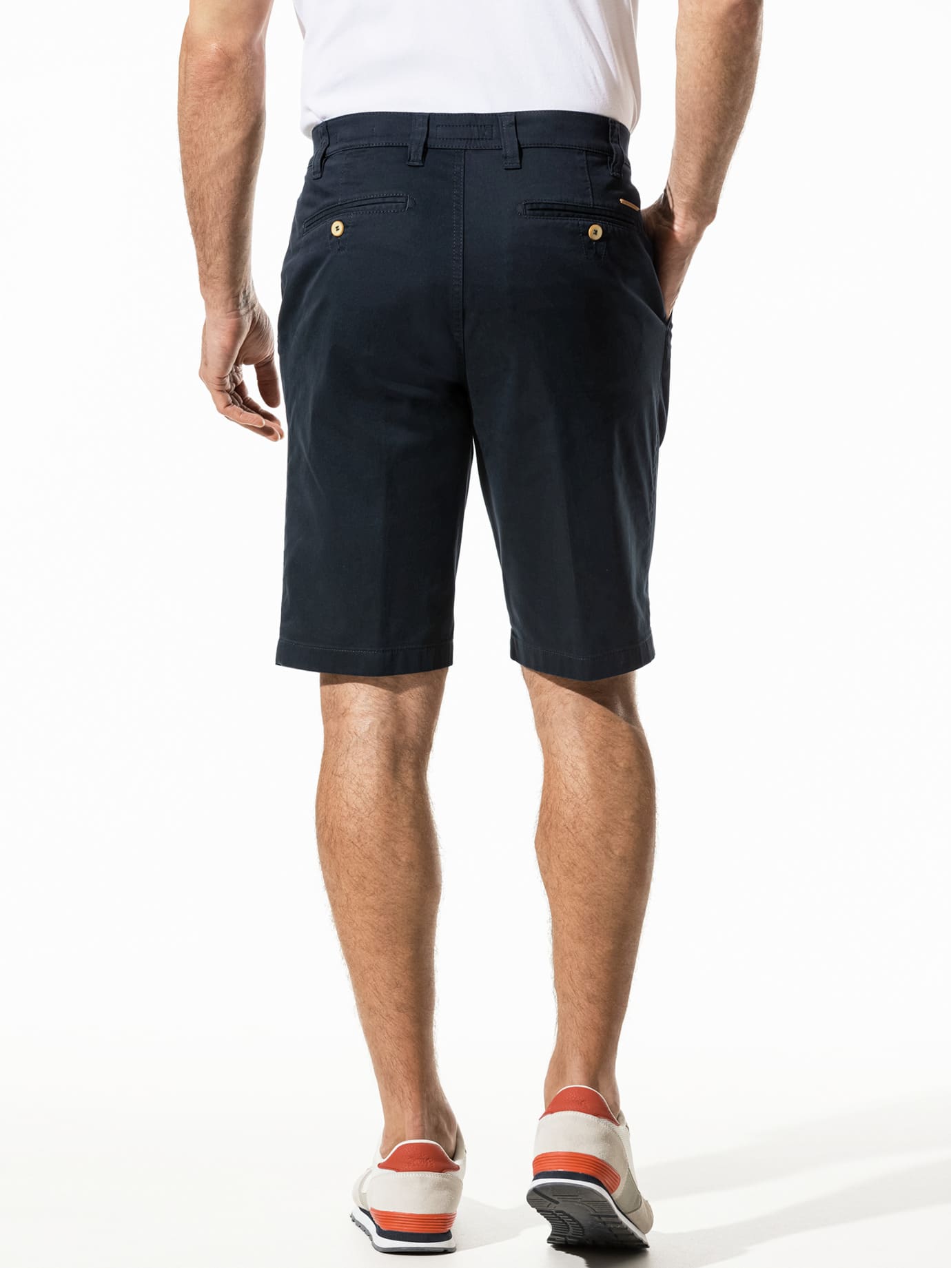 Walbusch Urlaubs Regular Fit Blaue Shorts Größe 52 3