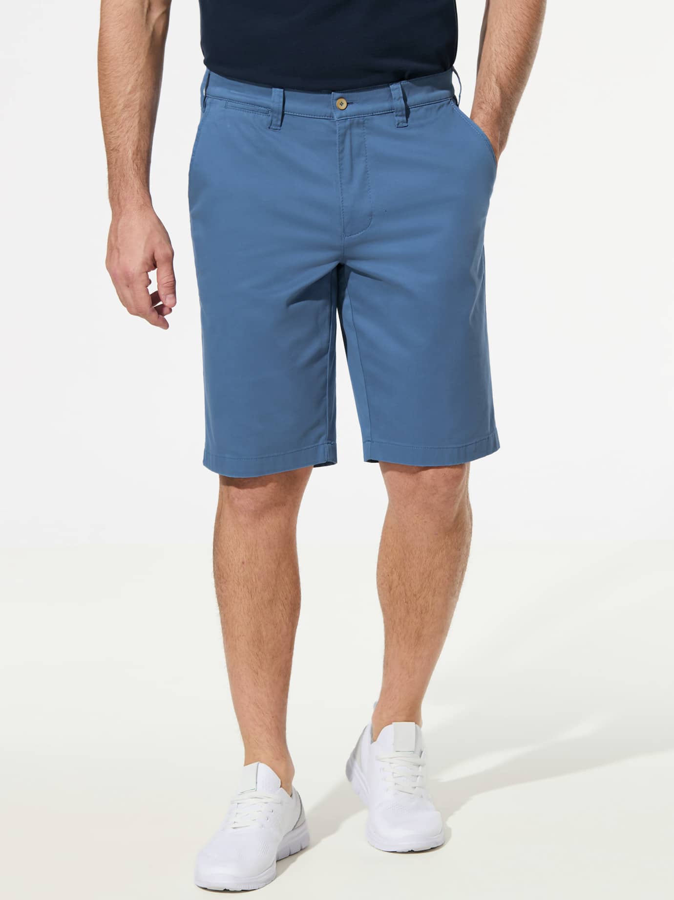 Walbusch Urlaubs Regular Fit Blaue Shorts Größe 52 6