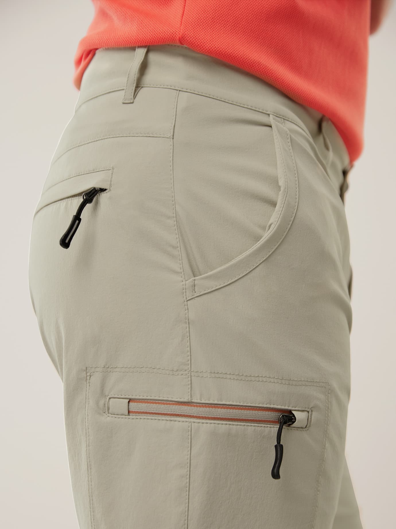 Walbusch Active Bermudas, Regular Fit#normale Größen#untersetzte Größen, Farbe Beige, 27, mit 6 Taschen wasser-/schmutzabweisend Herren 3