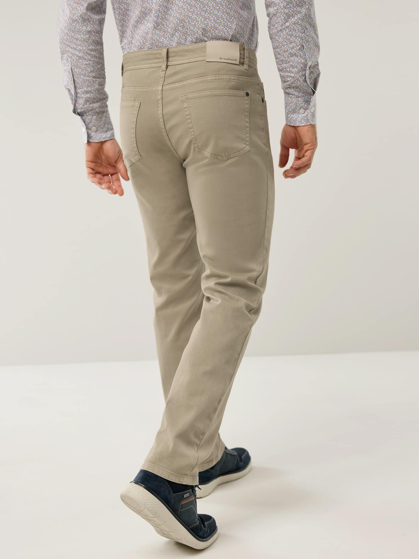 Walbusch Ganzjahres Five-Pocket Trousers Beige 62 3