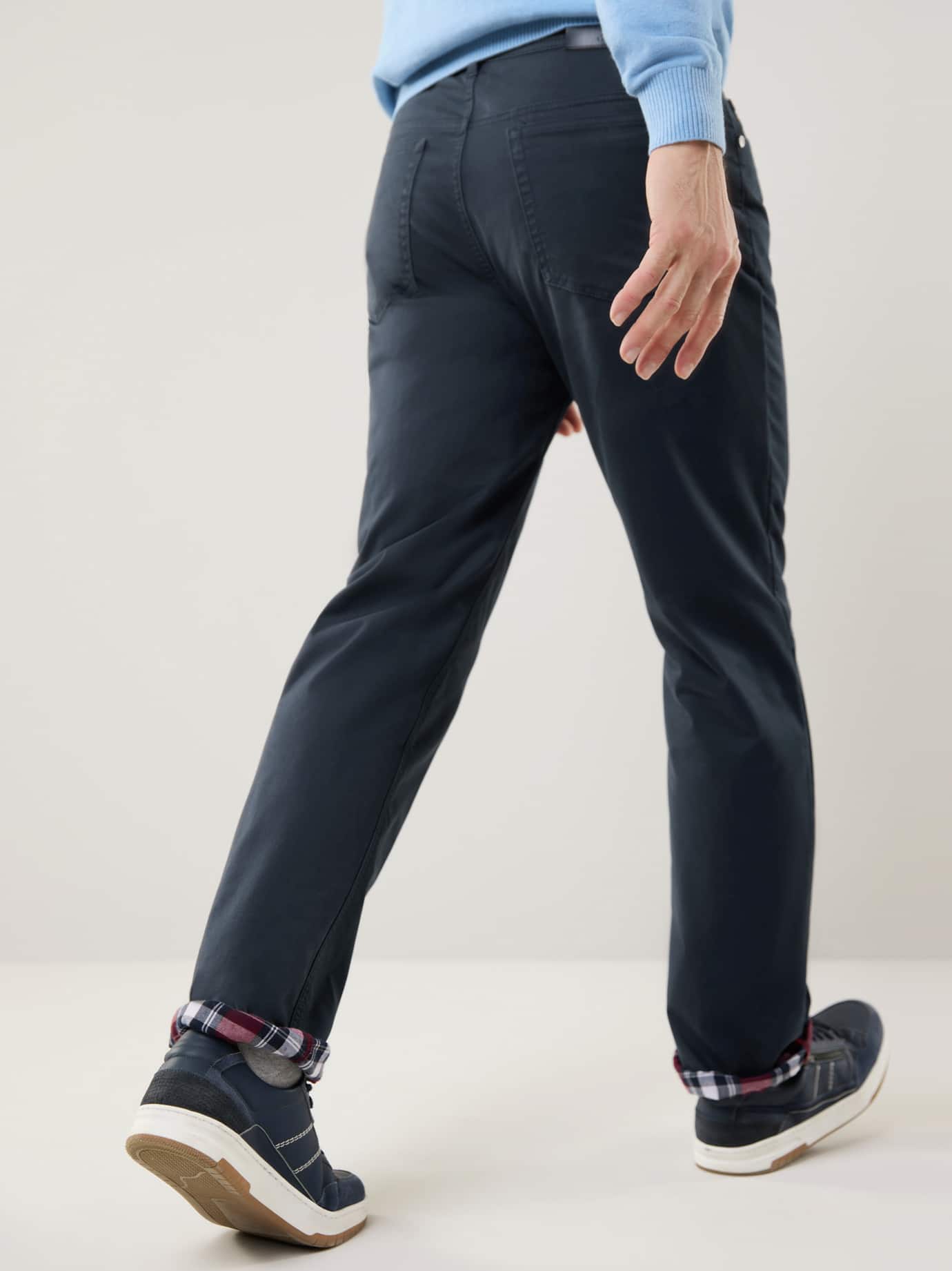 Walbusch Extraglatt-Thermo Five Pocket Regular Fit Blue 52 3