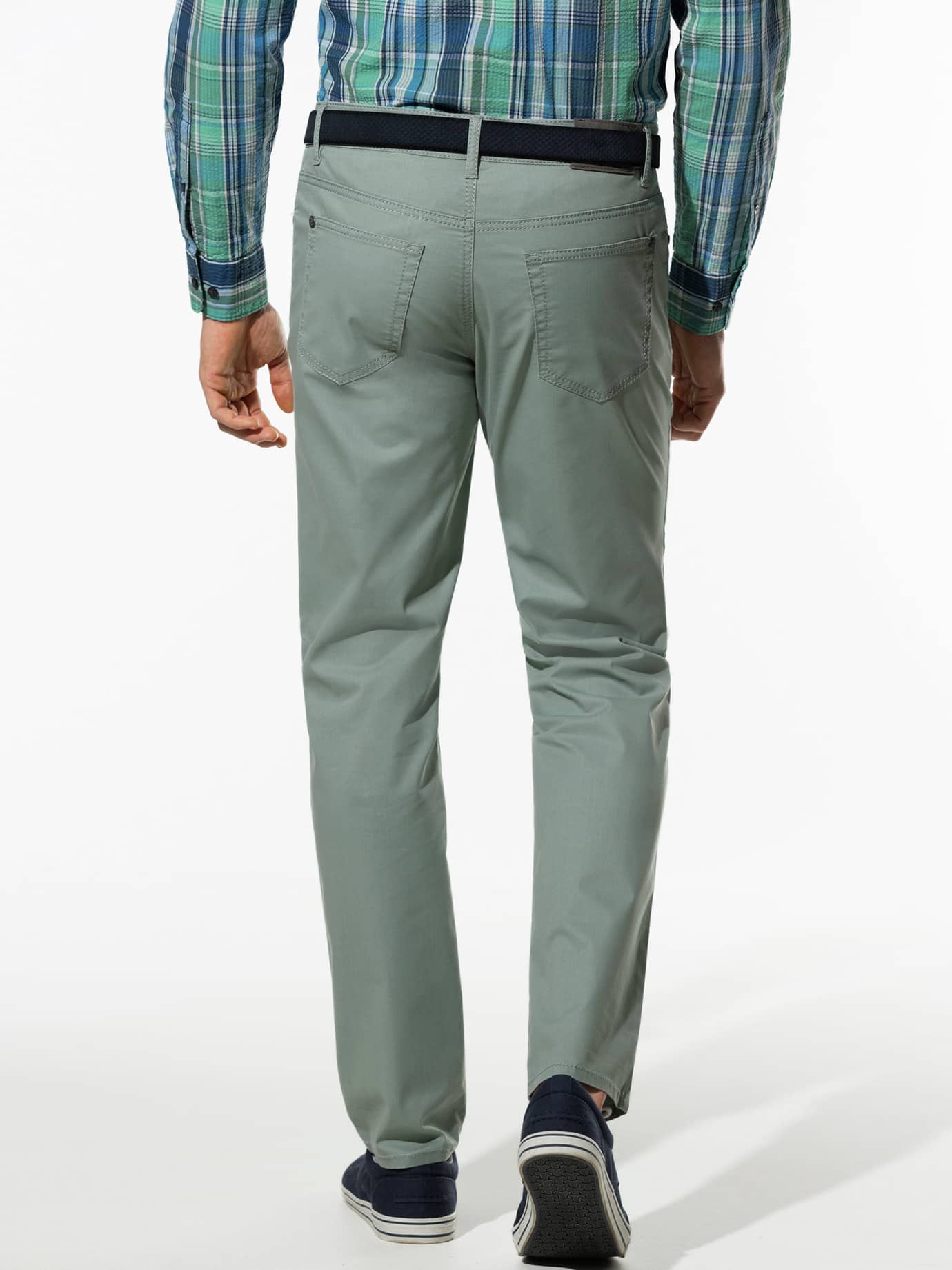 Walbusch Klima Five-Pocket Trousers Green 26 3