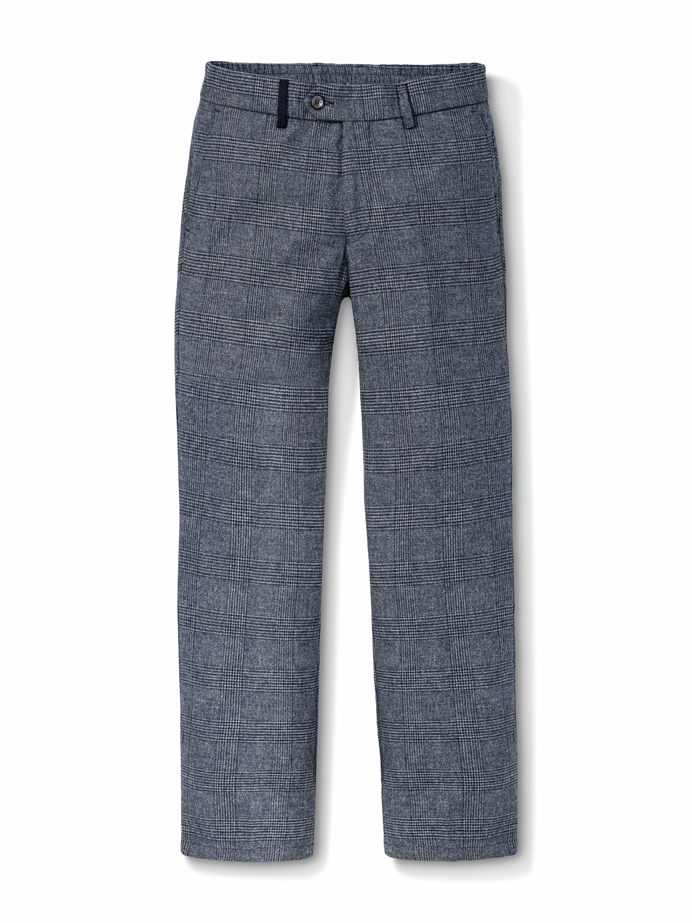 Cool-Wool Chino Marine kariert