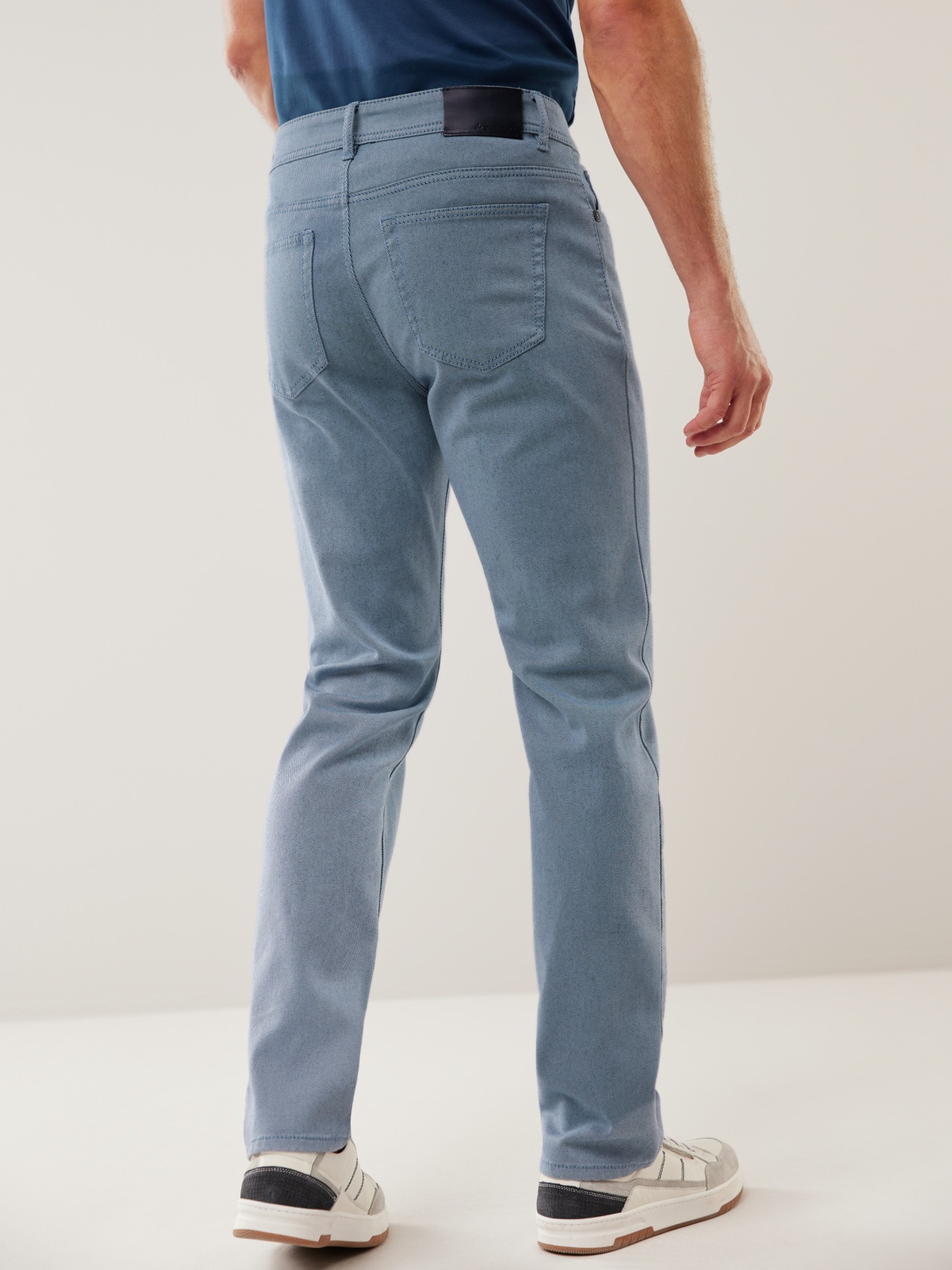 Walbusch Jeans Sattlerstich, Regular Fit#normale Größen#untersetzte Größen, Farbe Blau, 58, in gut kombinierbaren Farben aufwendige Sattlernaht Herren 3