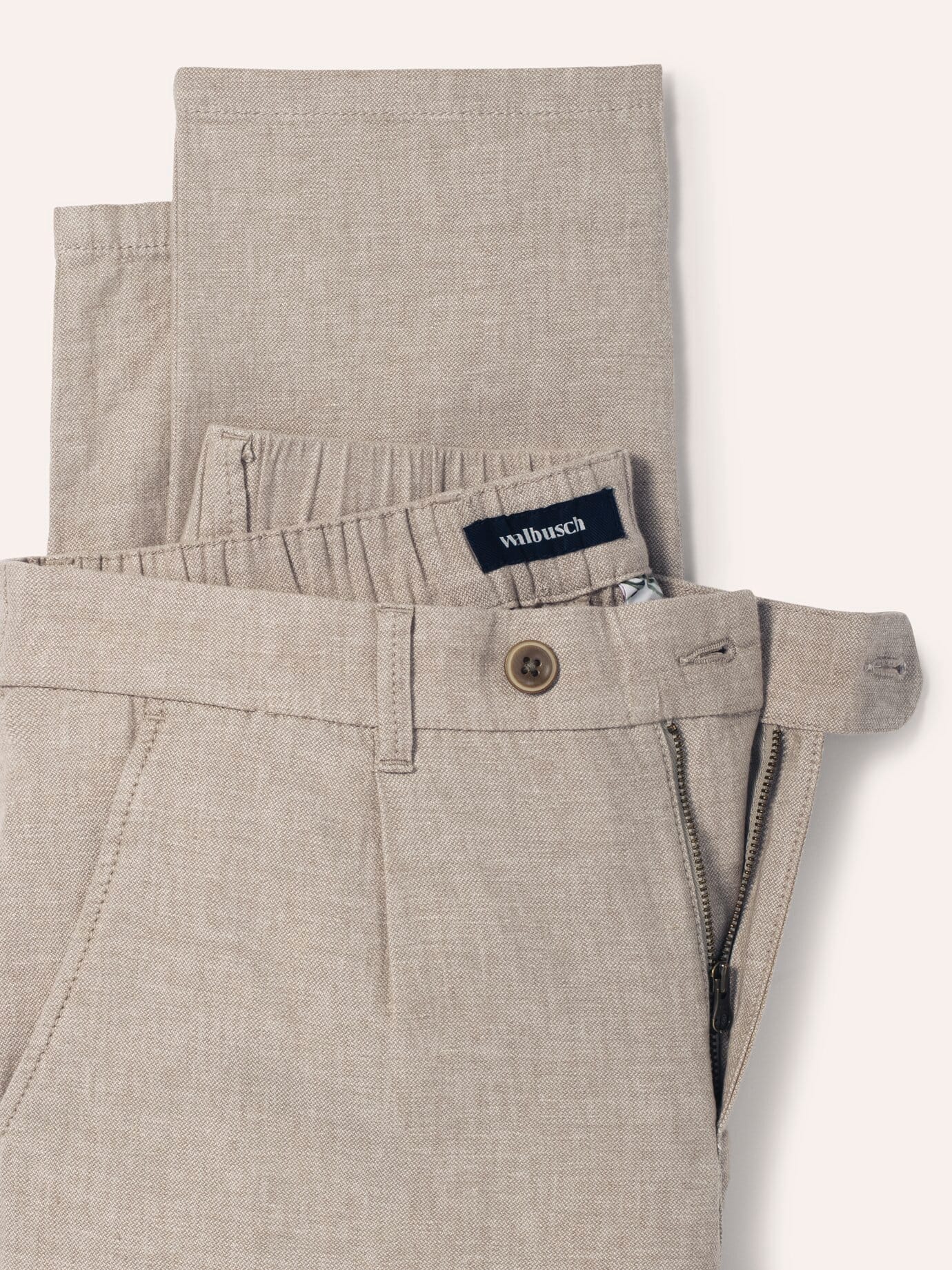 Pantalon en lin Walbusch Wohlfühl, Modern Fit, Beige, 106 4