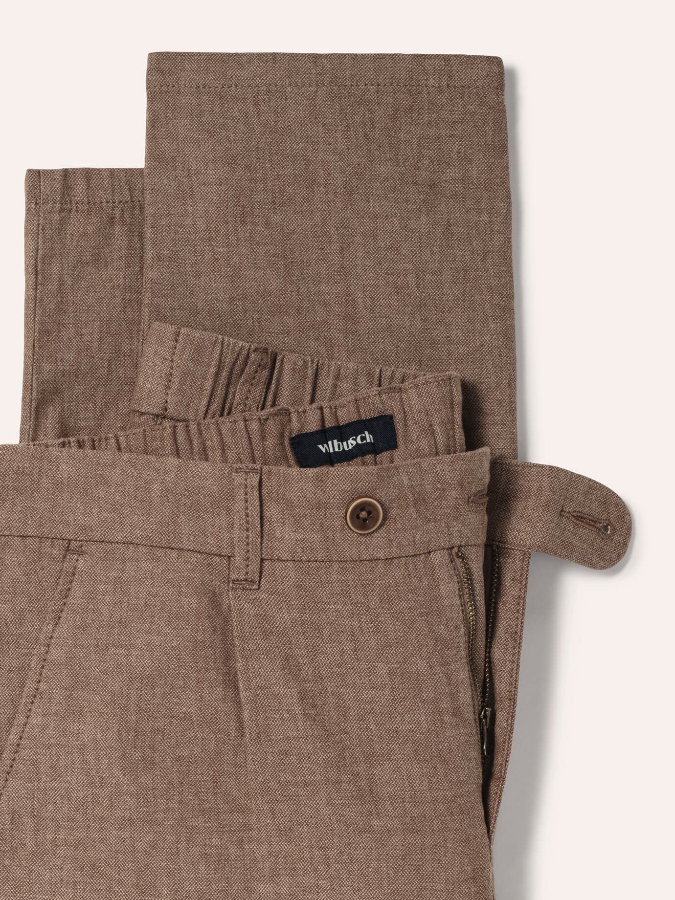 Walbusch Wohlfühl Linen Trousers Modern Fit Brown 102 4