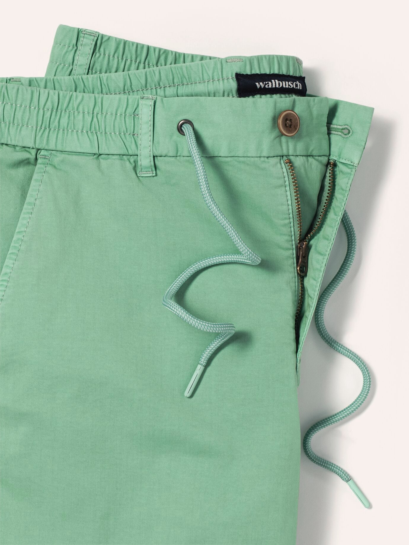 Walbusch Holiday Bermuda Shorts Cotton Stretch Green 52 4