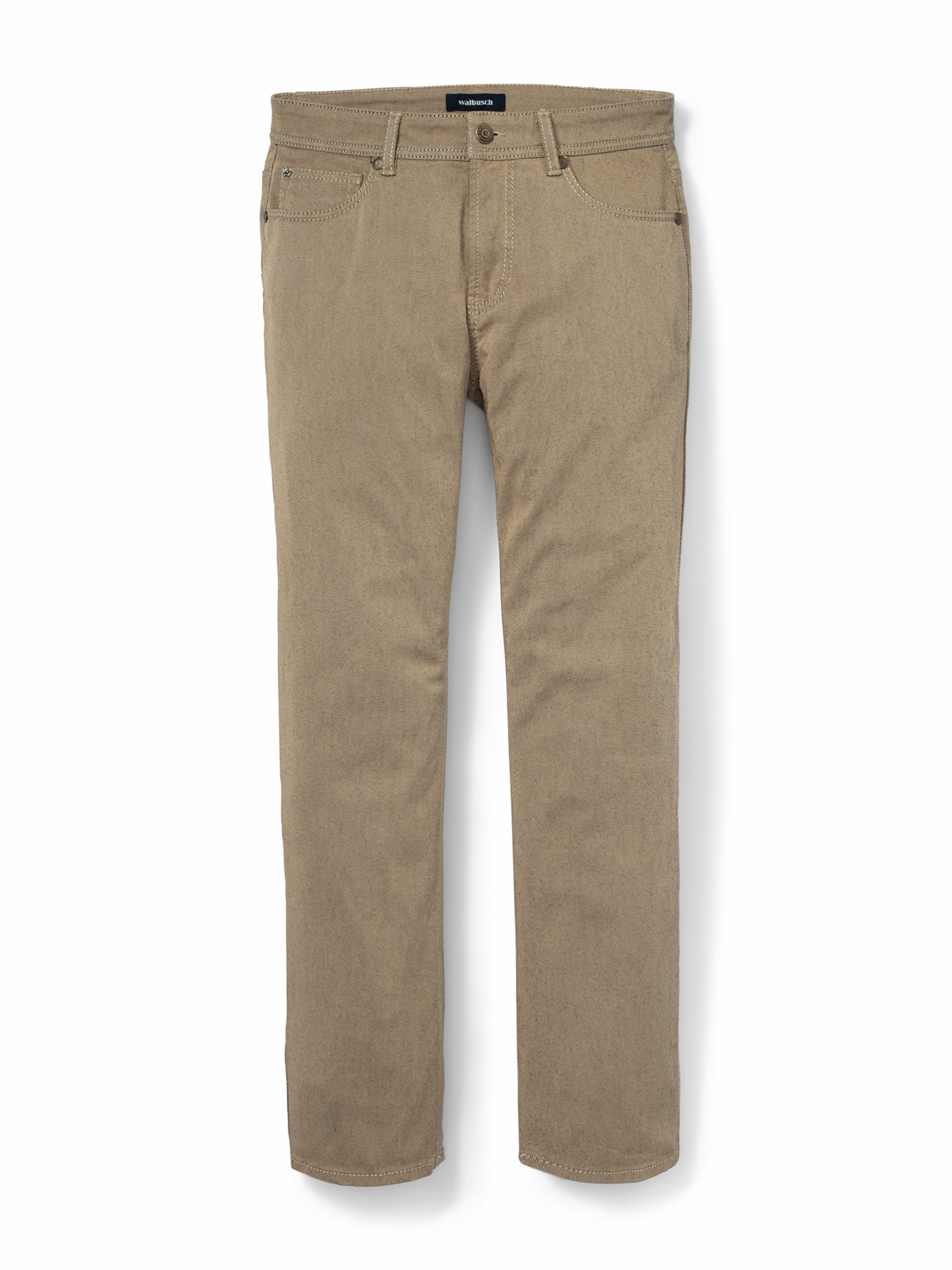 Jeans Sattlerstich Sand