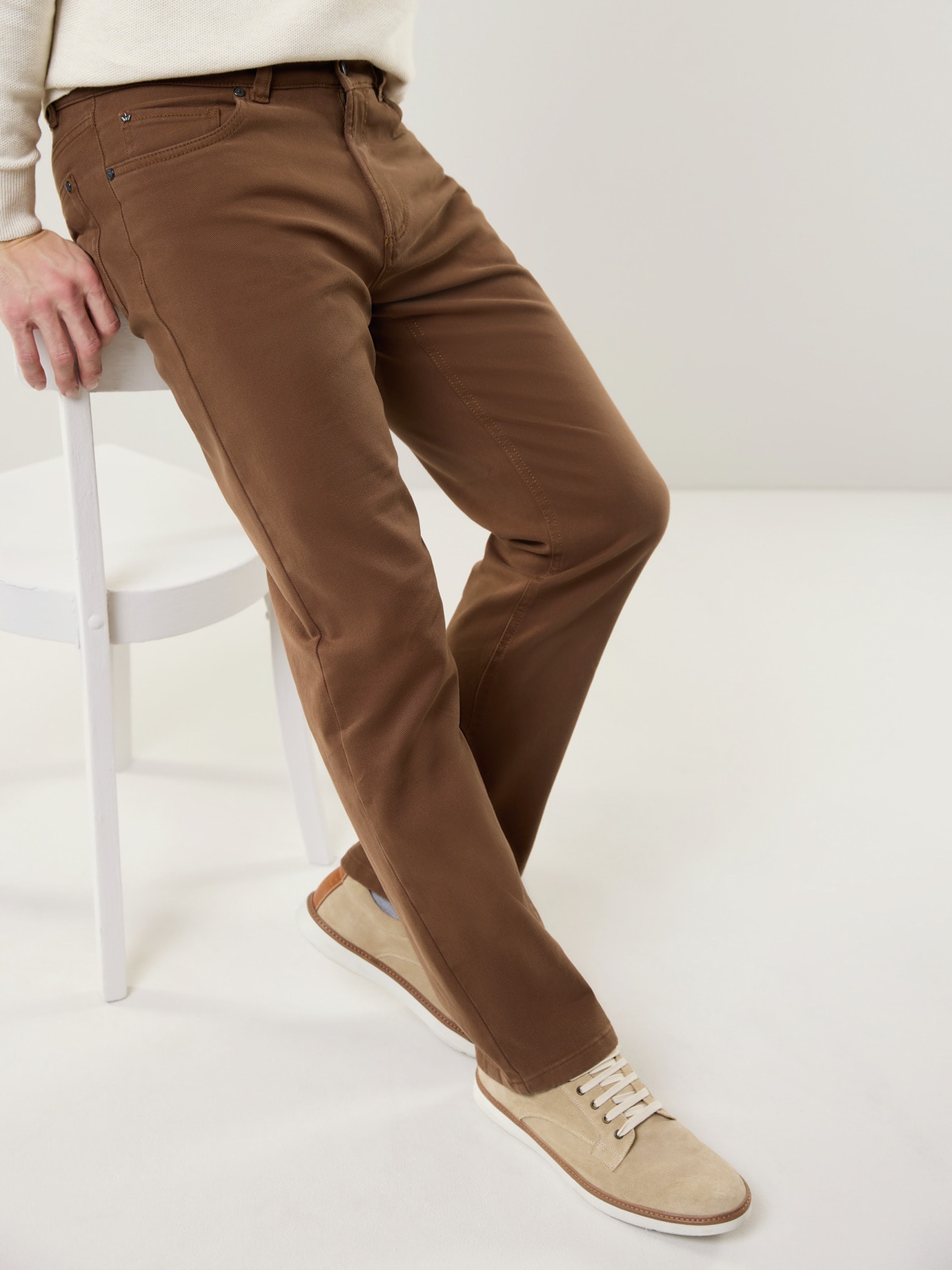 Walbusch Thermoleicht Five-Pocket Brown 64 2