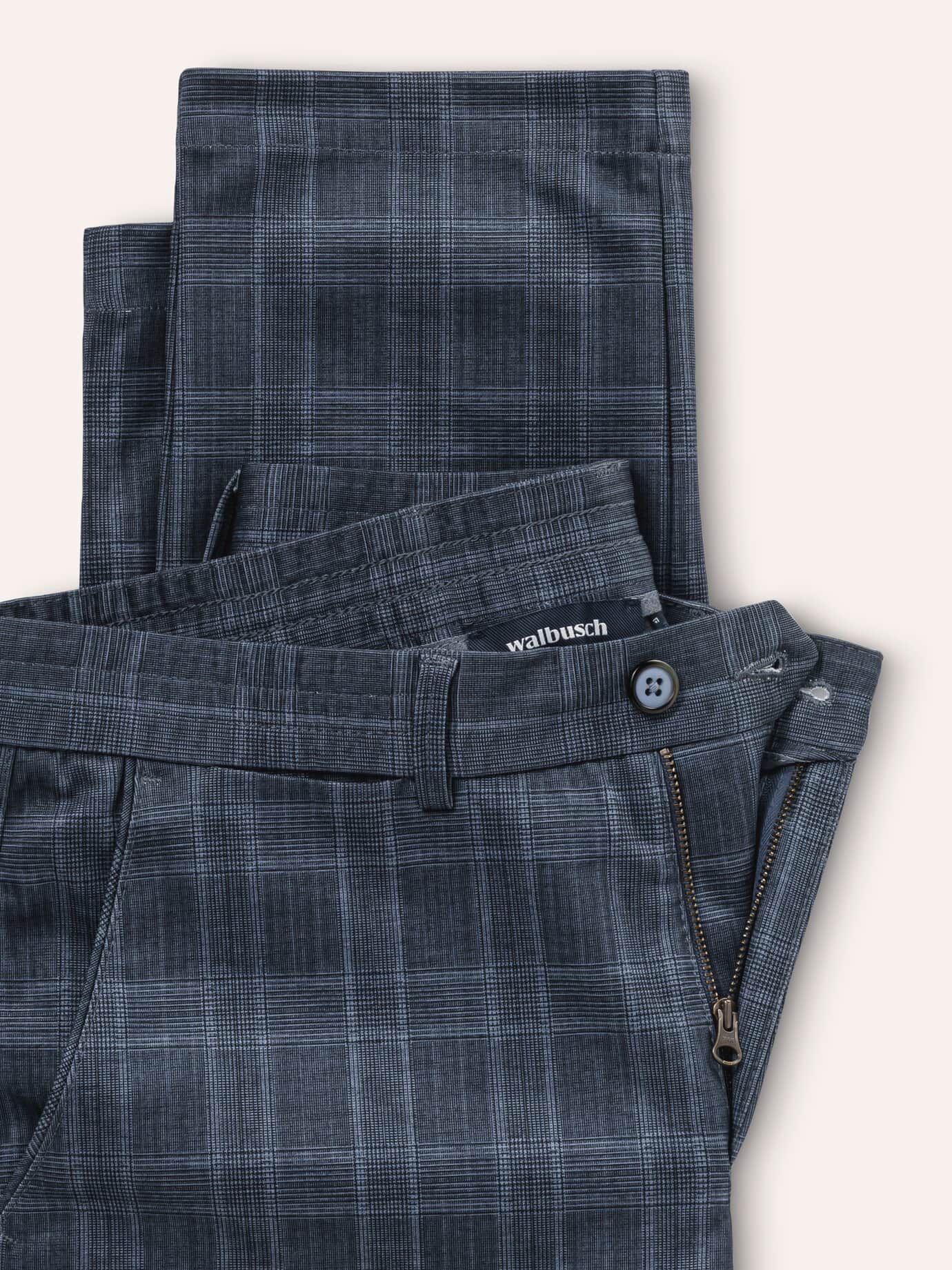 Walbusch Extraglatt Travelhose Modern Fit Blue 64 4