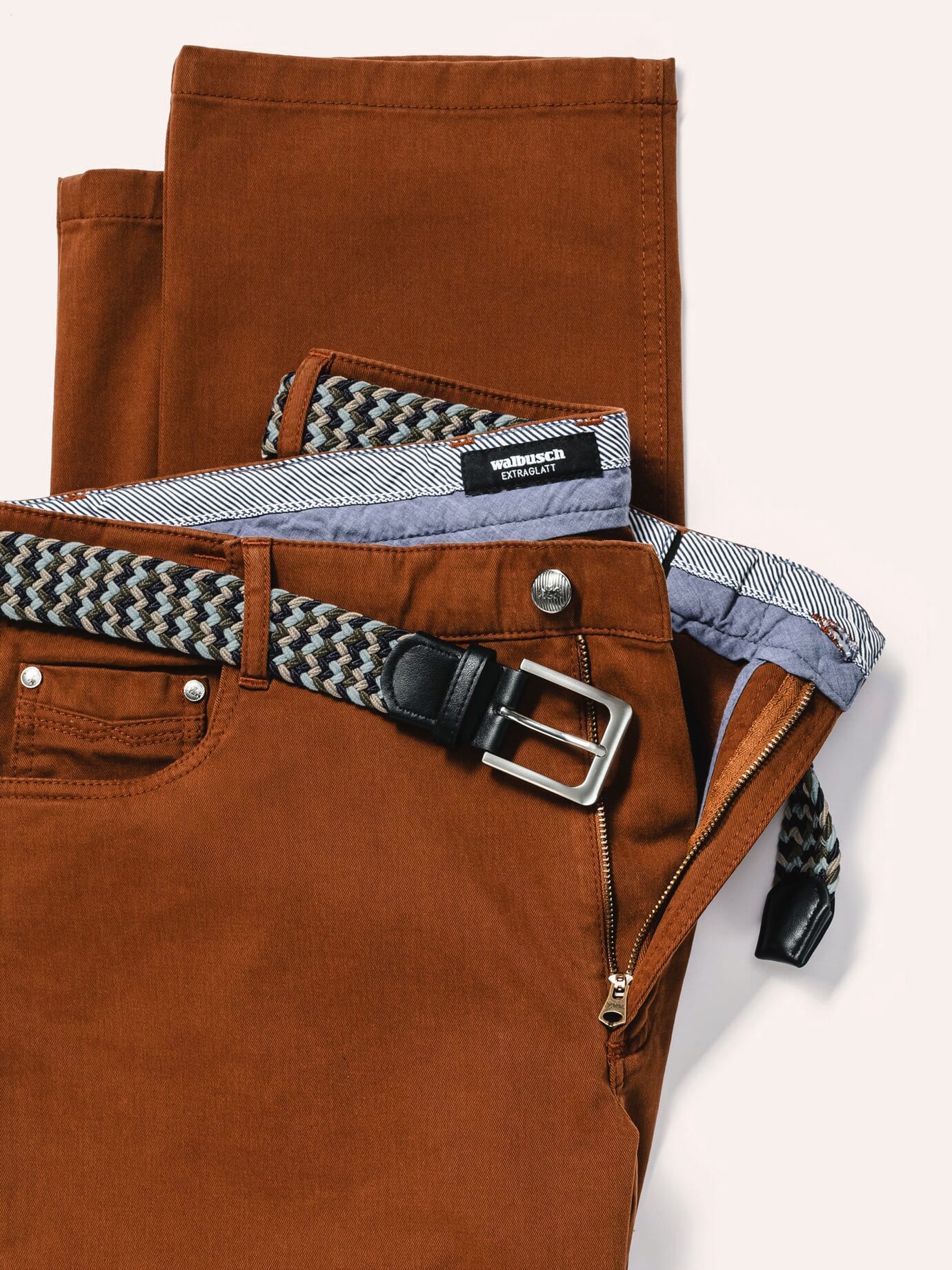 Walbusch Five Pocket Trousers Orange 48 8