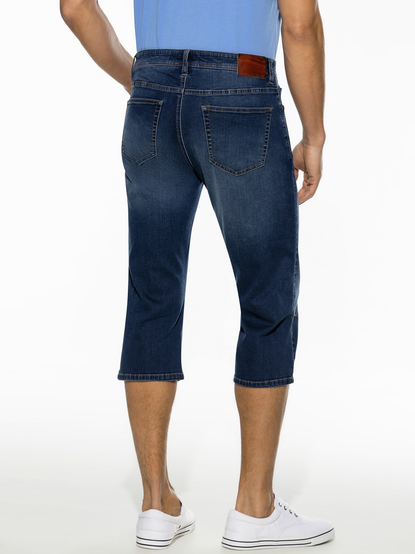 Walbusch Ultralight 7/8 Jeans 2.0, Regular Fit#normale Größen#untersetzte Größen, Farbe Blau, 26, knitterarm & pflegeleicht sommerlich leicht Herren 3