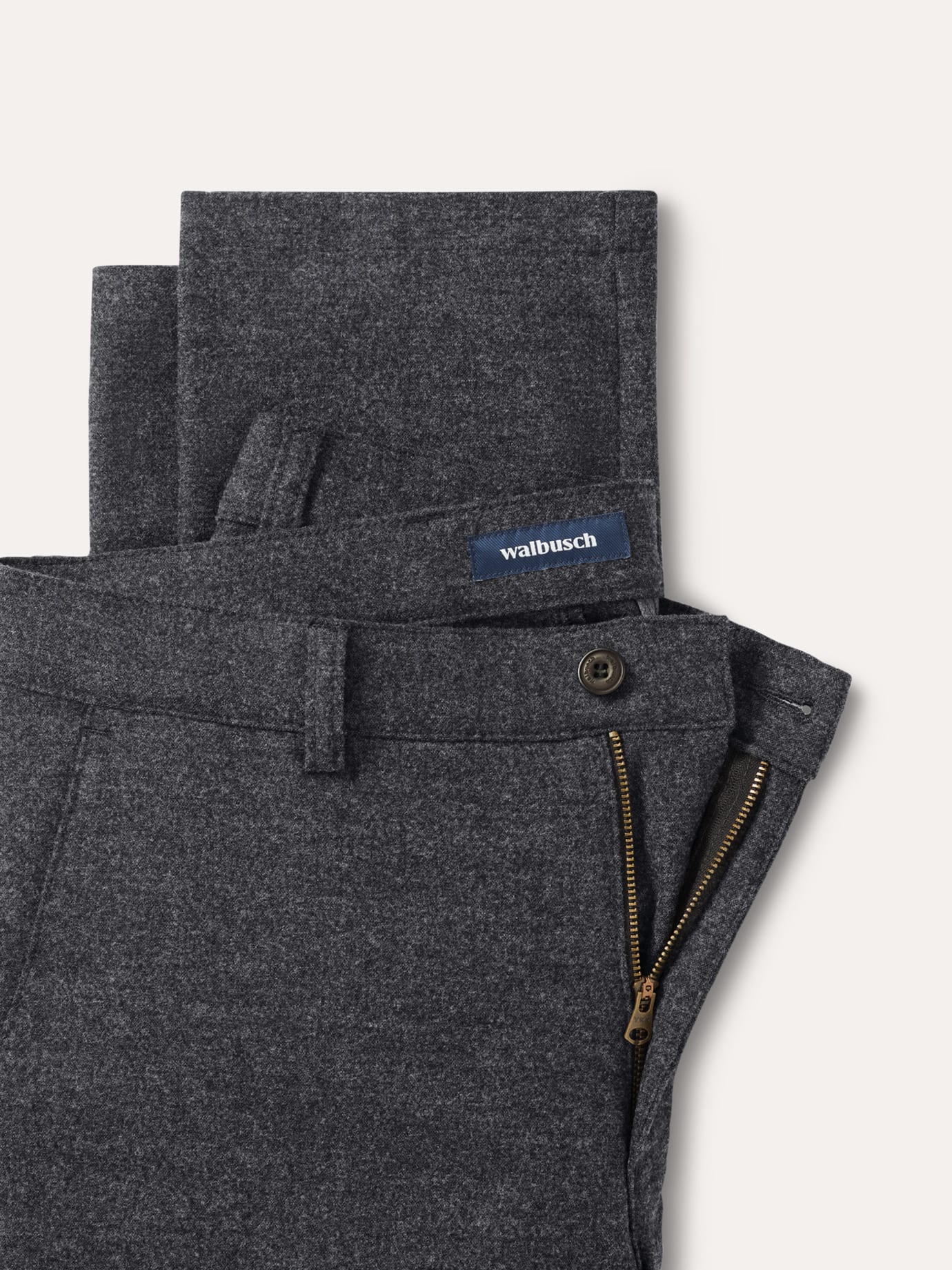 Walbusch Sport Flannel Trousers Grey 64 8