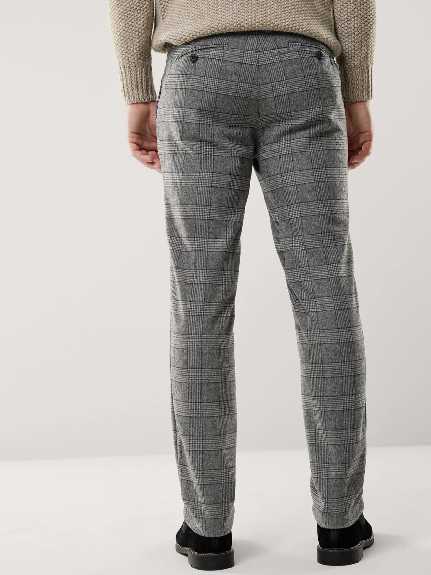 Walbusch Sport Flannel Trousers Gray 24 8