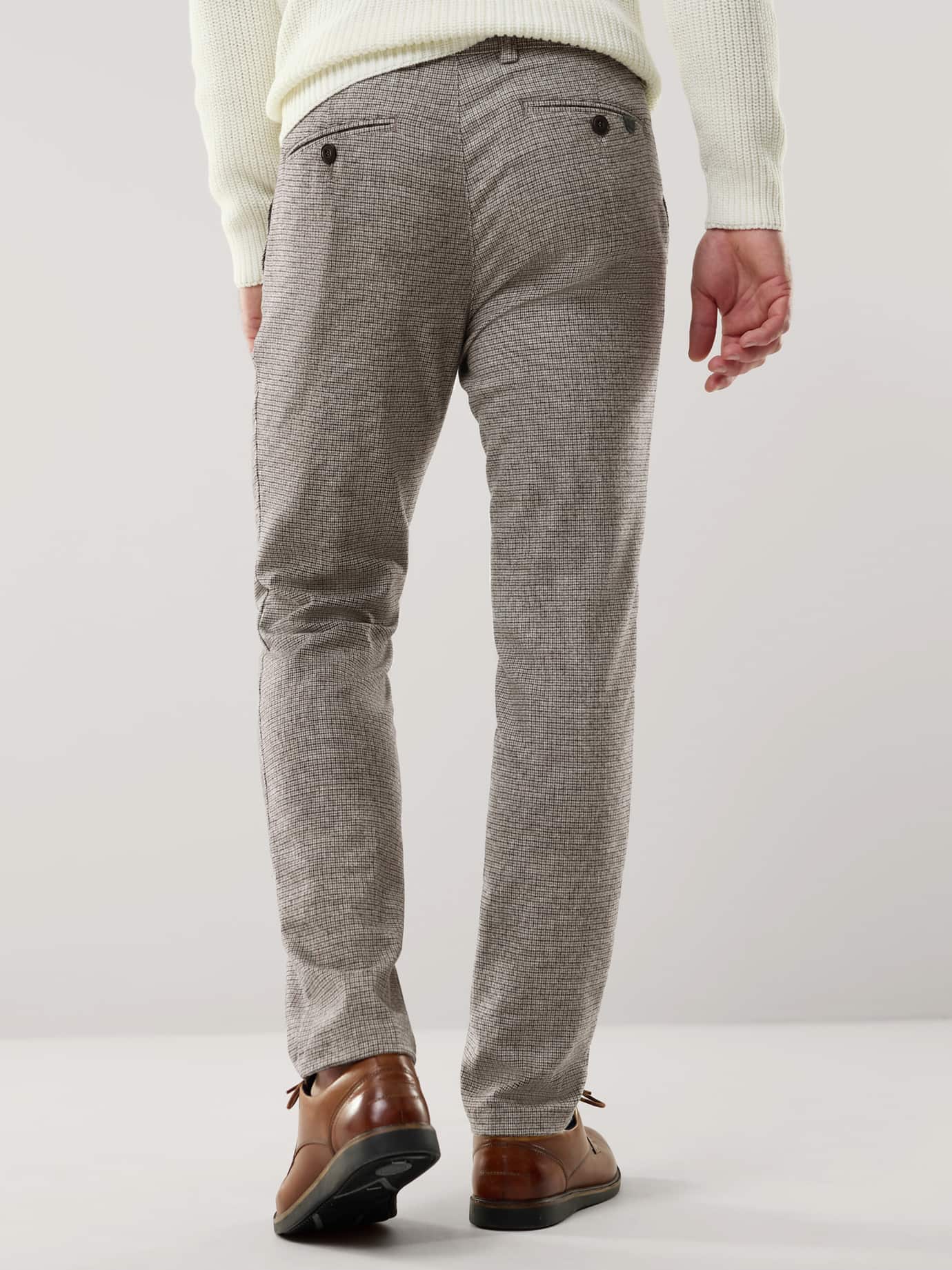 Walbusch Sport Flannel Trousers Beige 58 3