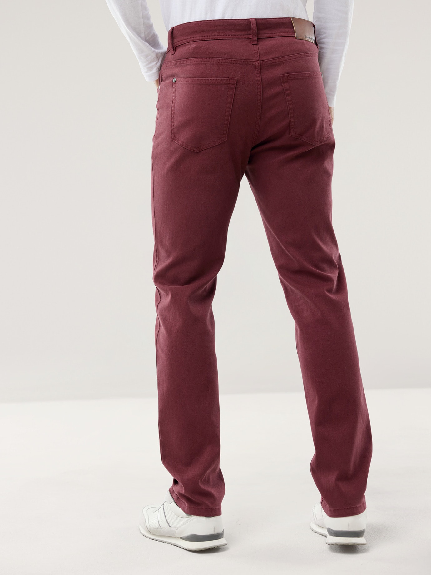 Walbusch Ganzjahres Five-Pocket, Modern Fit#normale Größen#schlanke Größen#untersetzte Größen, Farbe Rot, 27, klimatisierend feuchtigkeitsregulierend Herren 3
