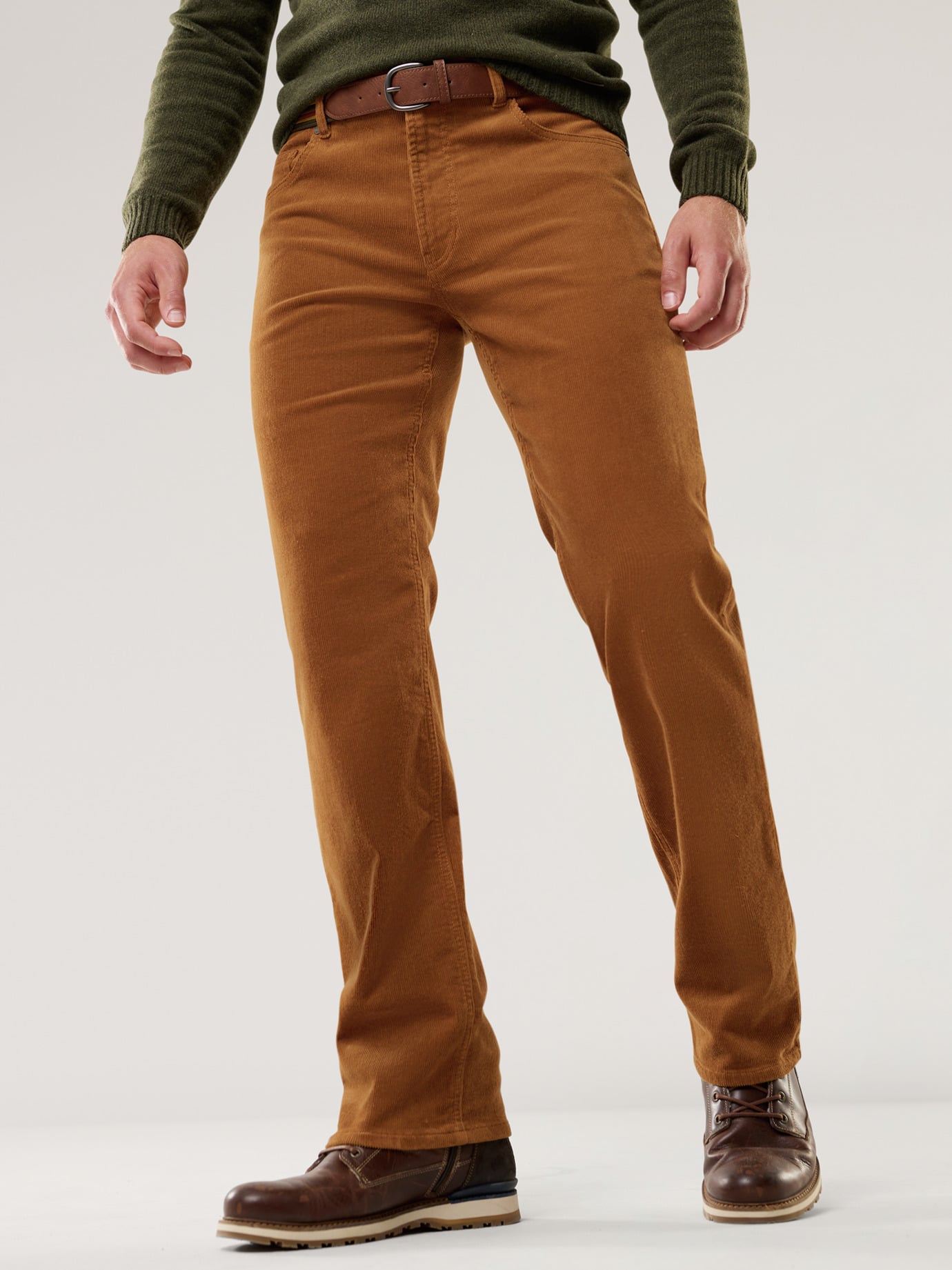 Walbusch Five-Pocket Cord Trousers Yellow 98 2