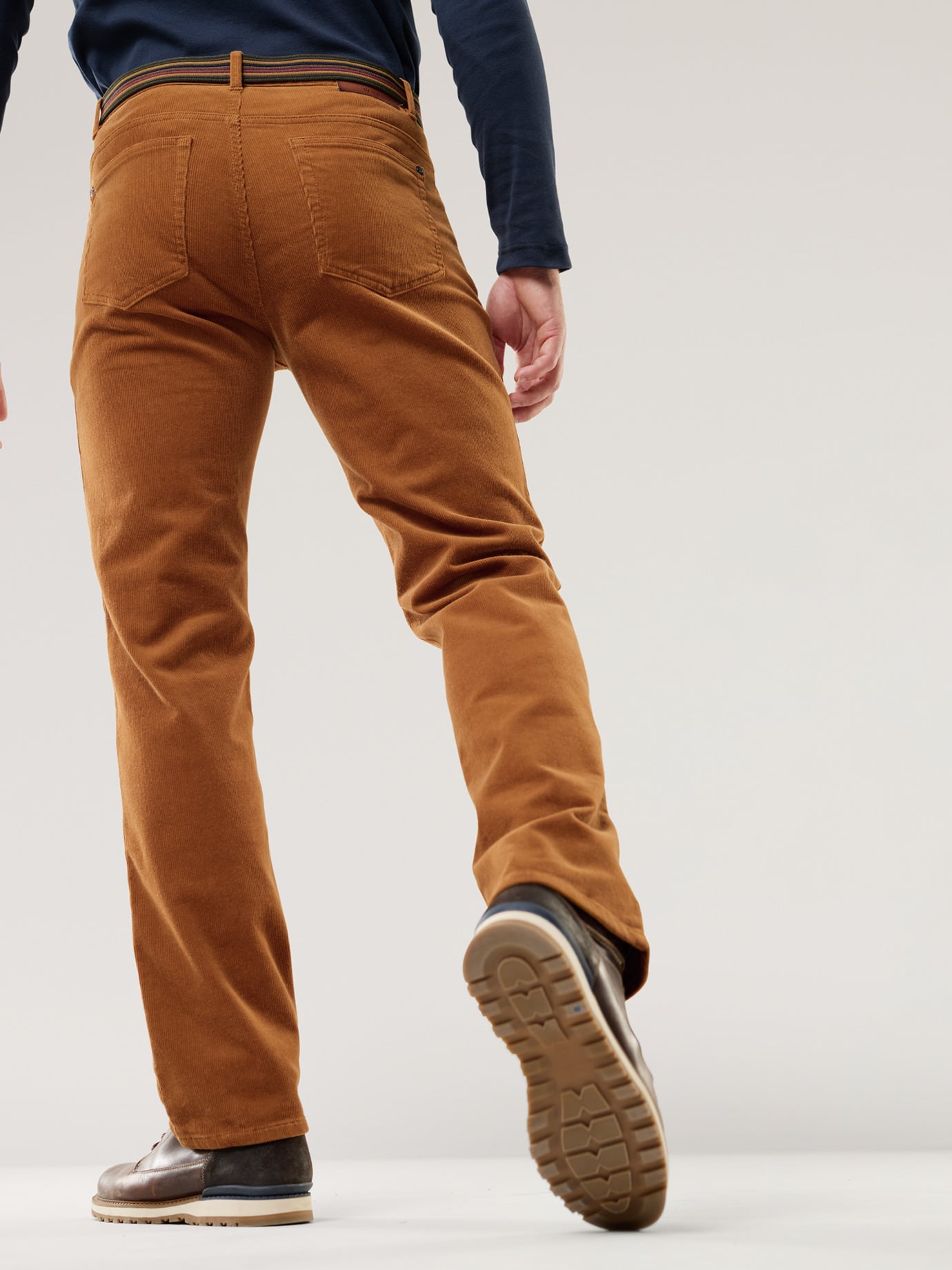 Walbusch Five-Pocket Cord Trousers Yellow 98 3